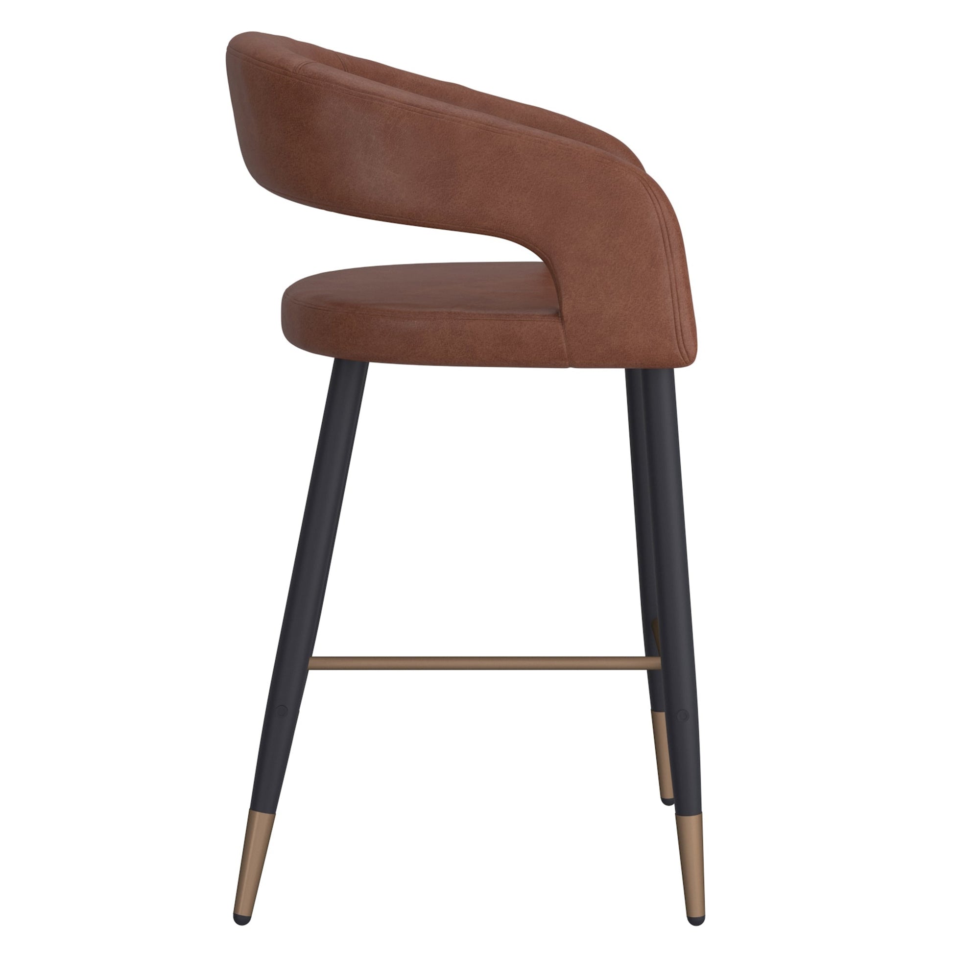 WorldwideCRIMSON - 26'' COUNTER STOOL - SADDLE