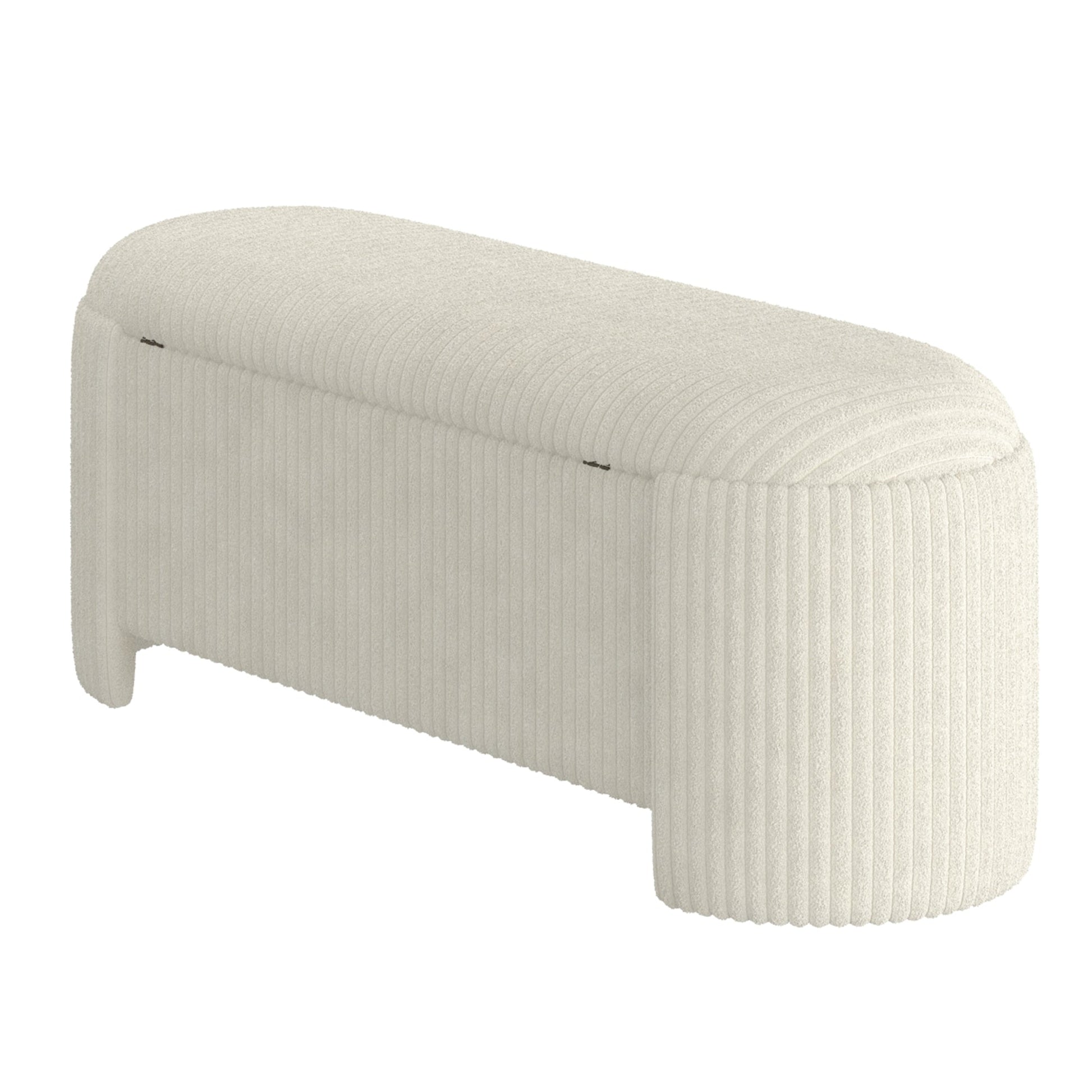 WorldwideCYBIL - STORAGE OTTOMAN - IVORY