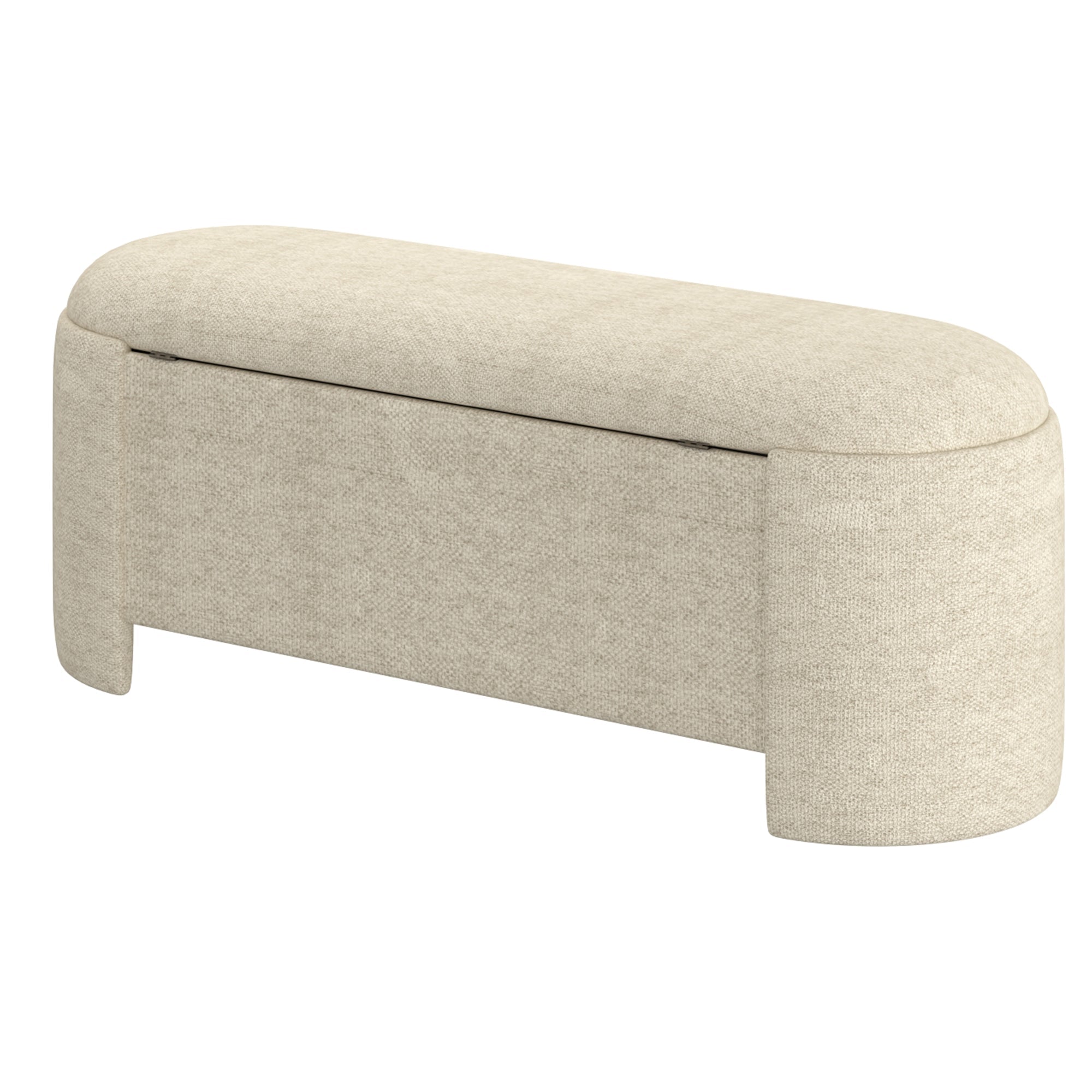 WorldwideDAPHNE - STORAGE OTTOMAN - BEIGE