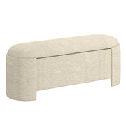 WorldwideDAPHNE - STORAGE OTTOMAN - BEIGE