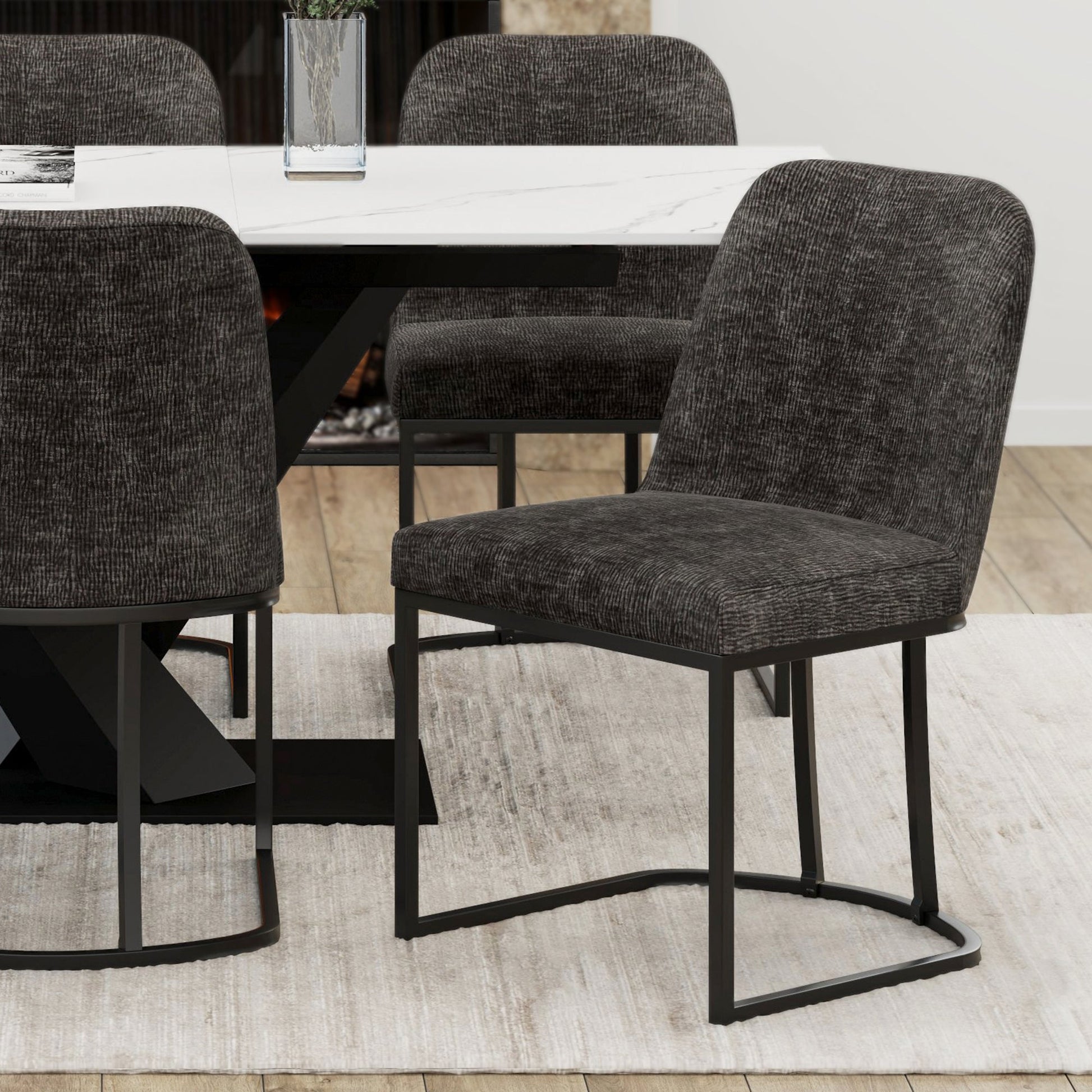 WorldwideDARIO - DINING CHAIR - CHARCOAL