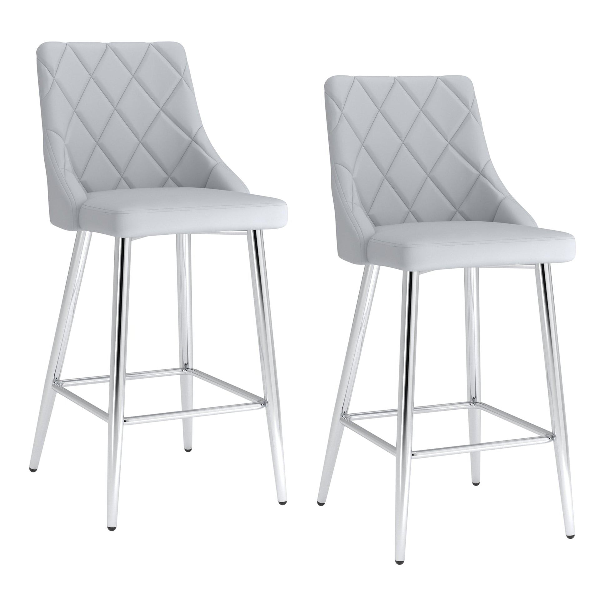 WorldwideDEVO - 26'' COUNTER STOOL - LIGHT GREY