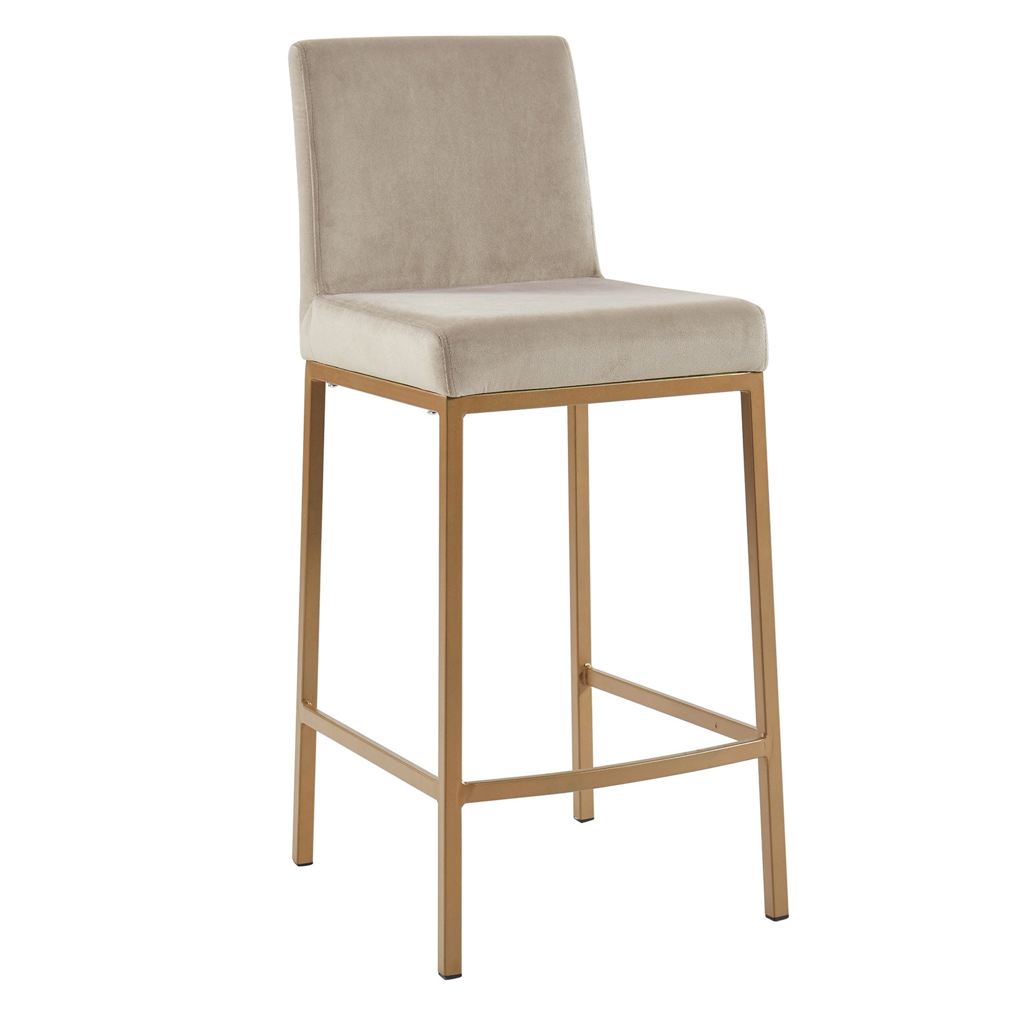 WorldwideDIEGO - 26" COUNTER STOOL - BEIGE_AGED GOLD