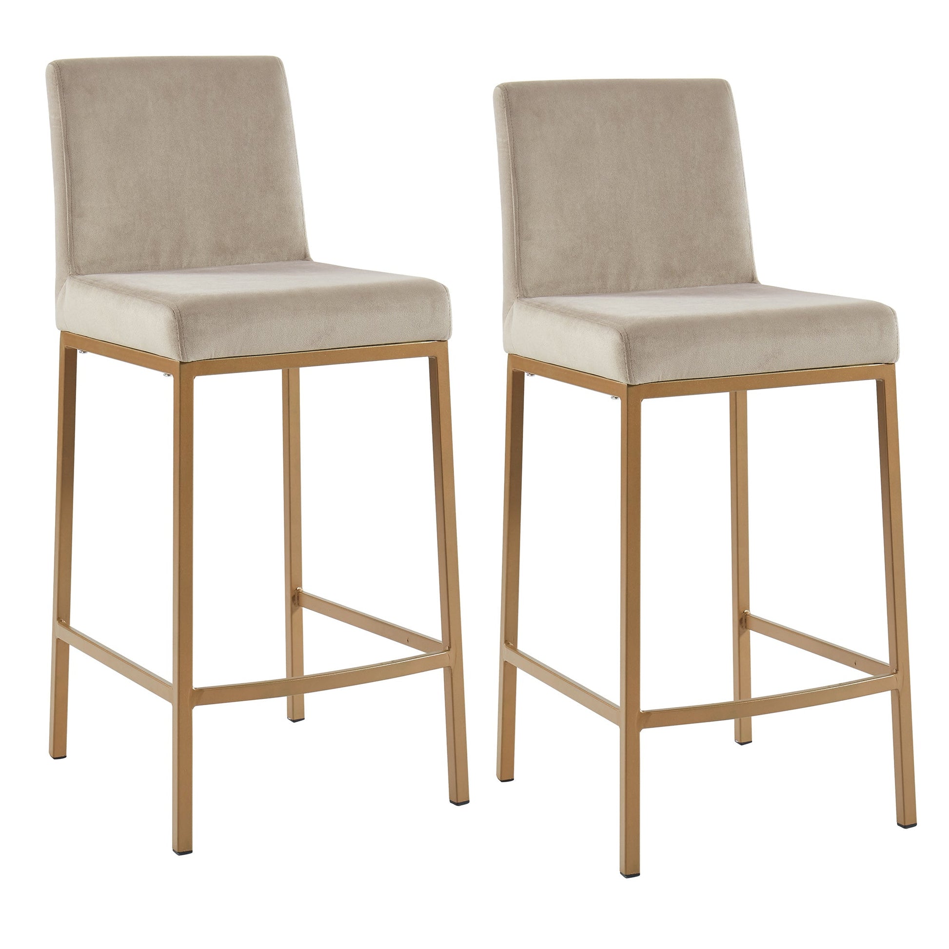WorldwideDIEGO - 26" COUNTER STOOL - BEIGE_AGED GOLD