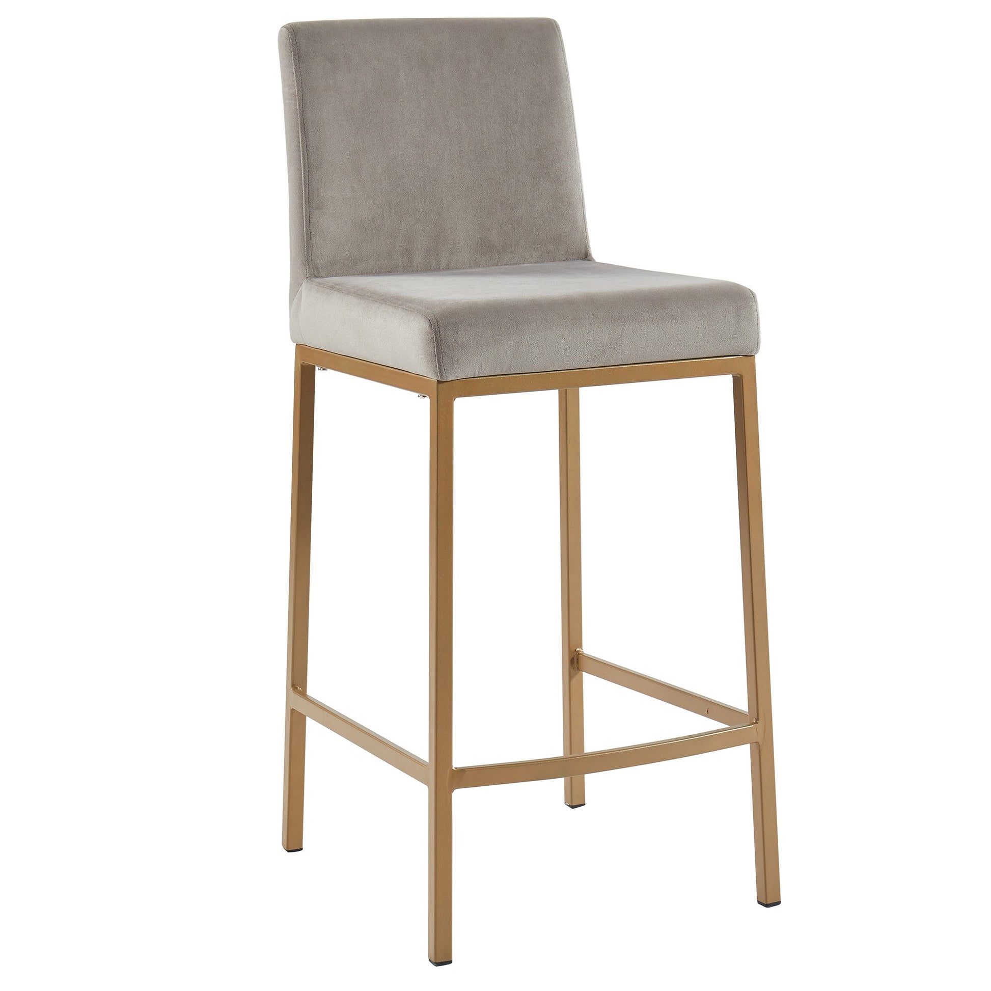 WorldwideDIEGO - 26" COUNTER STOOL - GREY/AGED GOLD