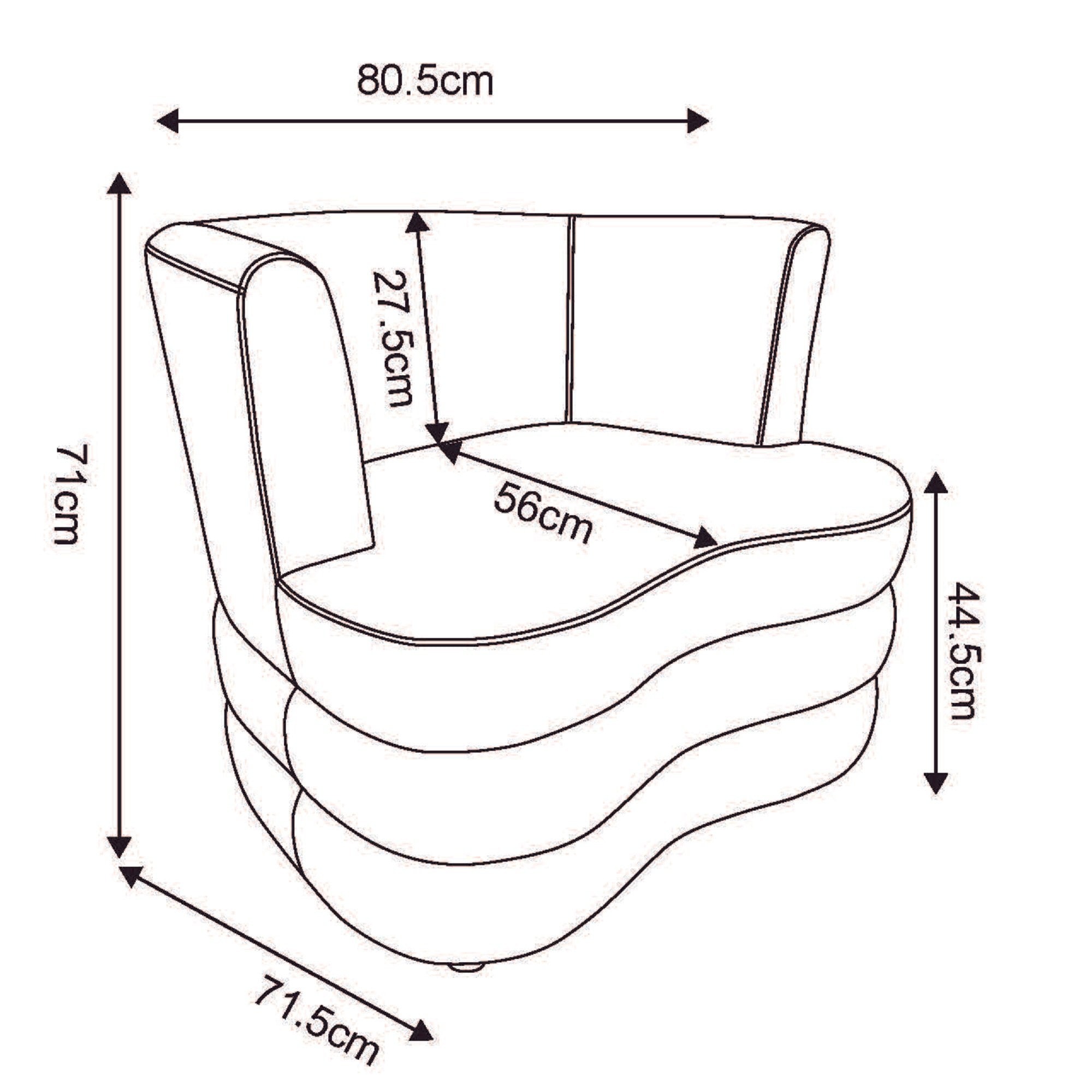 WorldwideDORIAN - ACCENT CHAIR - DARK TAUPE