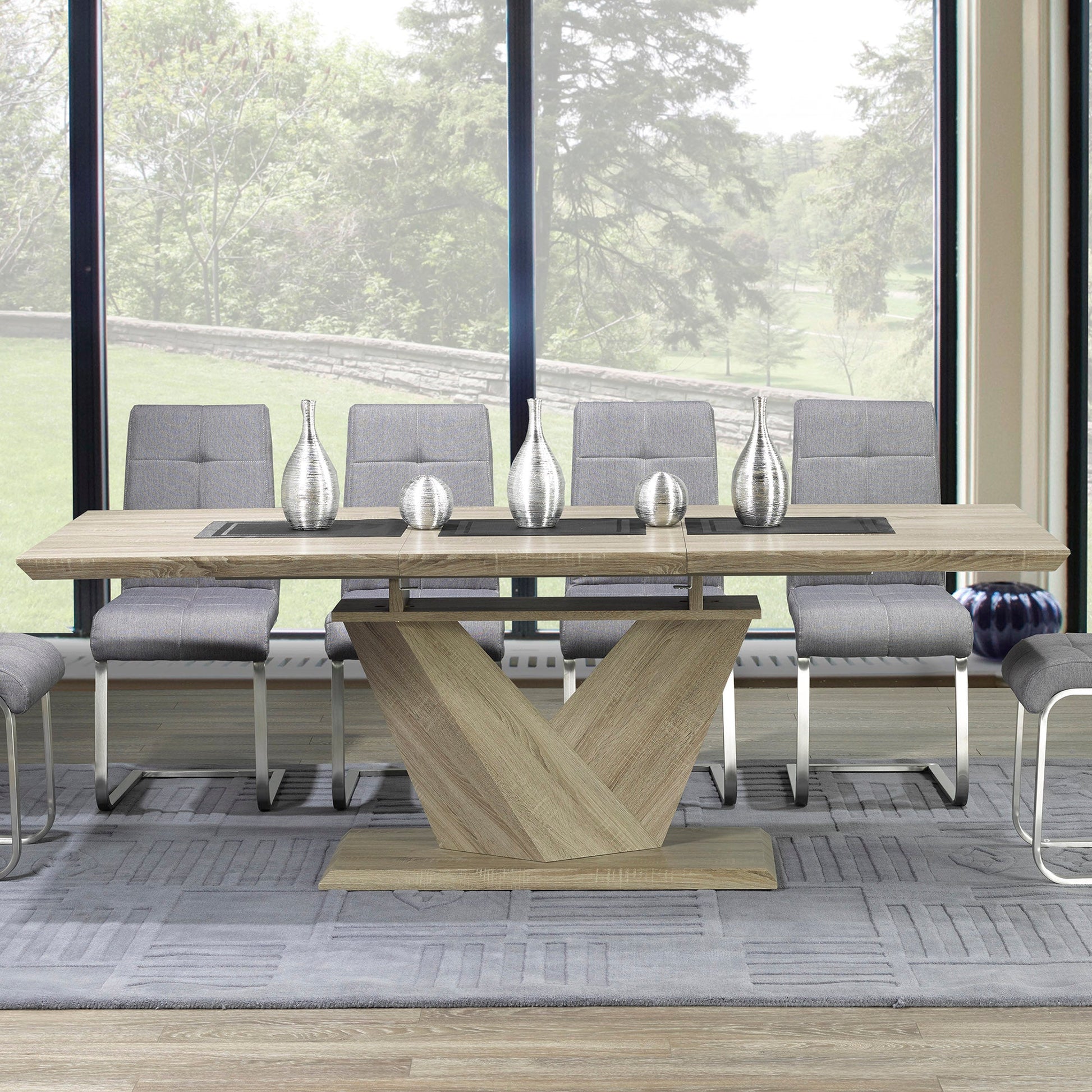 WorldwideECLIPSE - EXTENSION DINING TBL - WASHED OAK