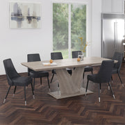 WorldwideECLIPSE OK_SILVANO GY - 7PC DINING SET