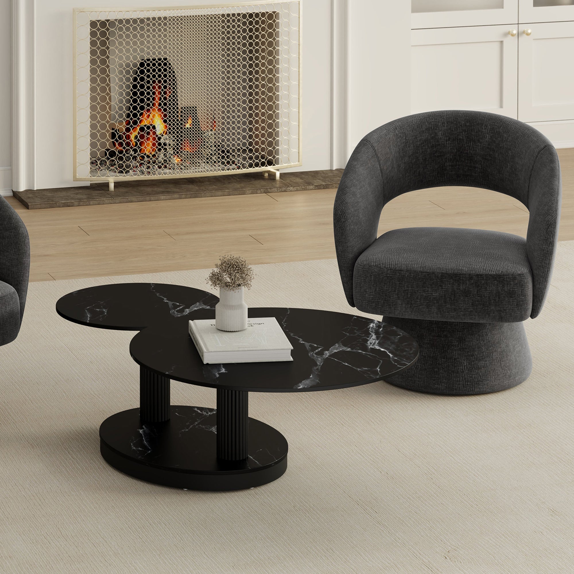 WorldwideELARA - COFFEE TABLE - BLACK
