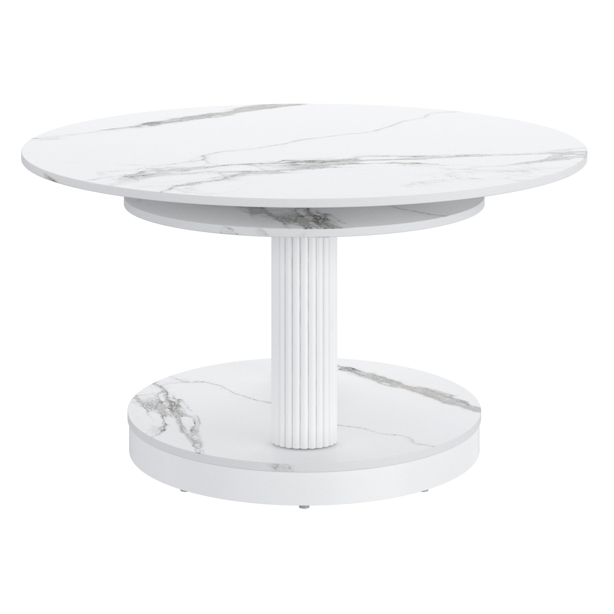WorldwideELARA - COFFEE TABLE - WHITE