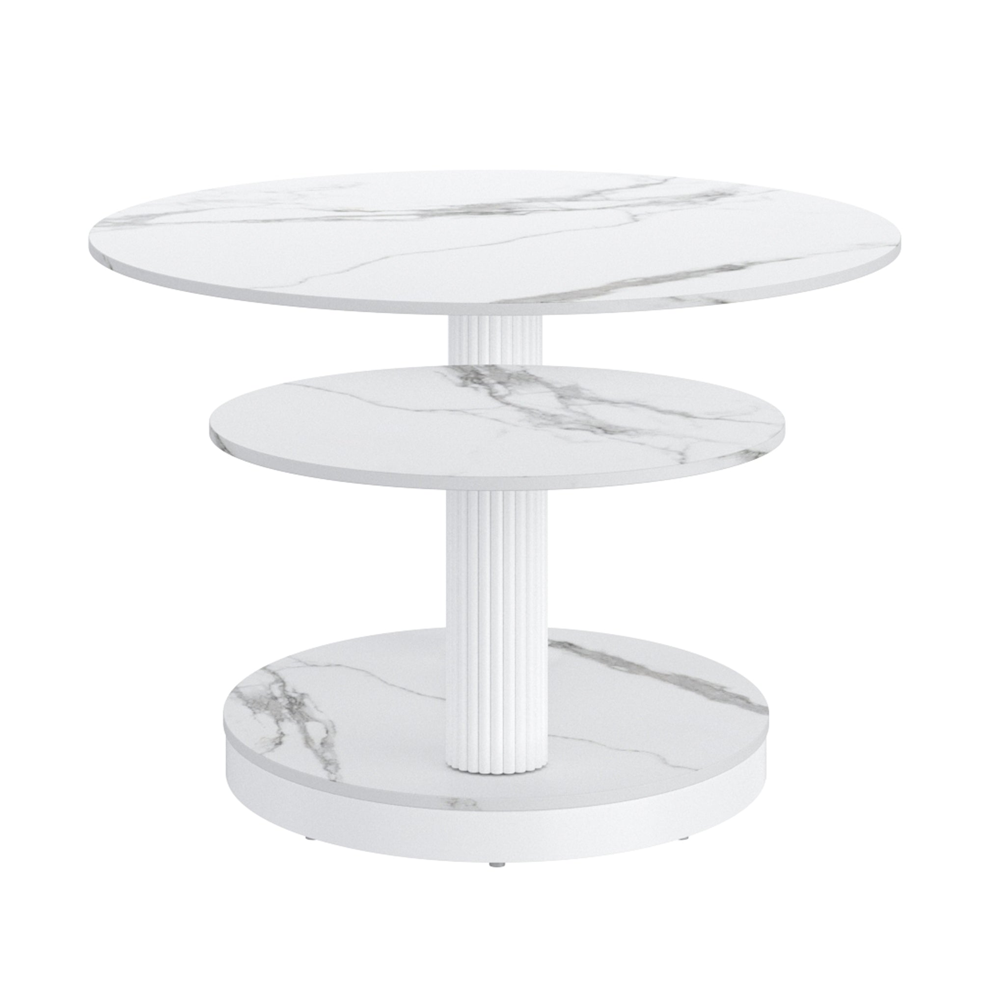 WorldwideELARA - COFFEE TABLE - WHITE