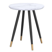 WorldwideEMERY - ACCENT TABLE - WHITE