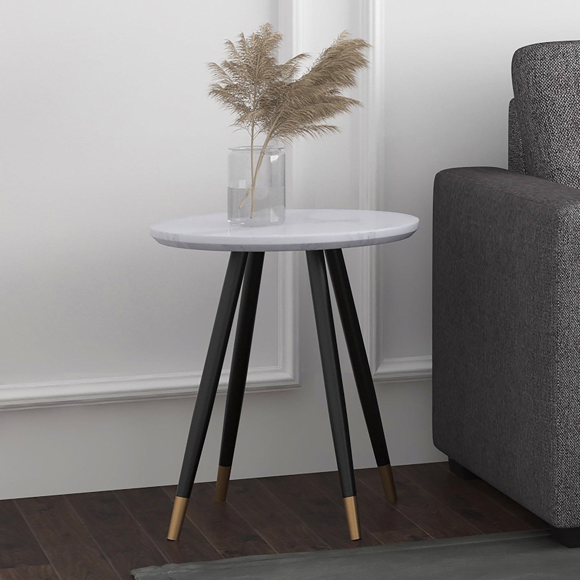 WorldwideEMERY - ACCENT TABLE - WHITE