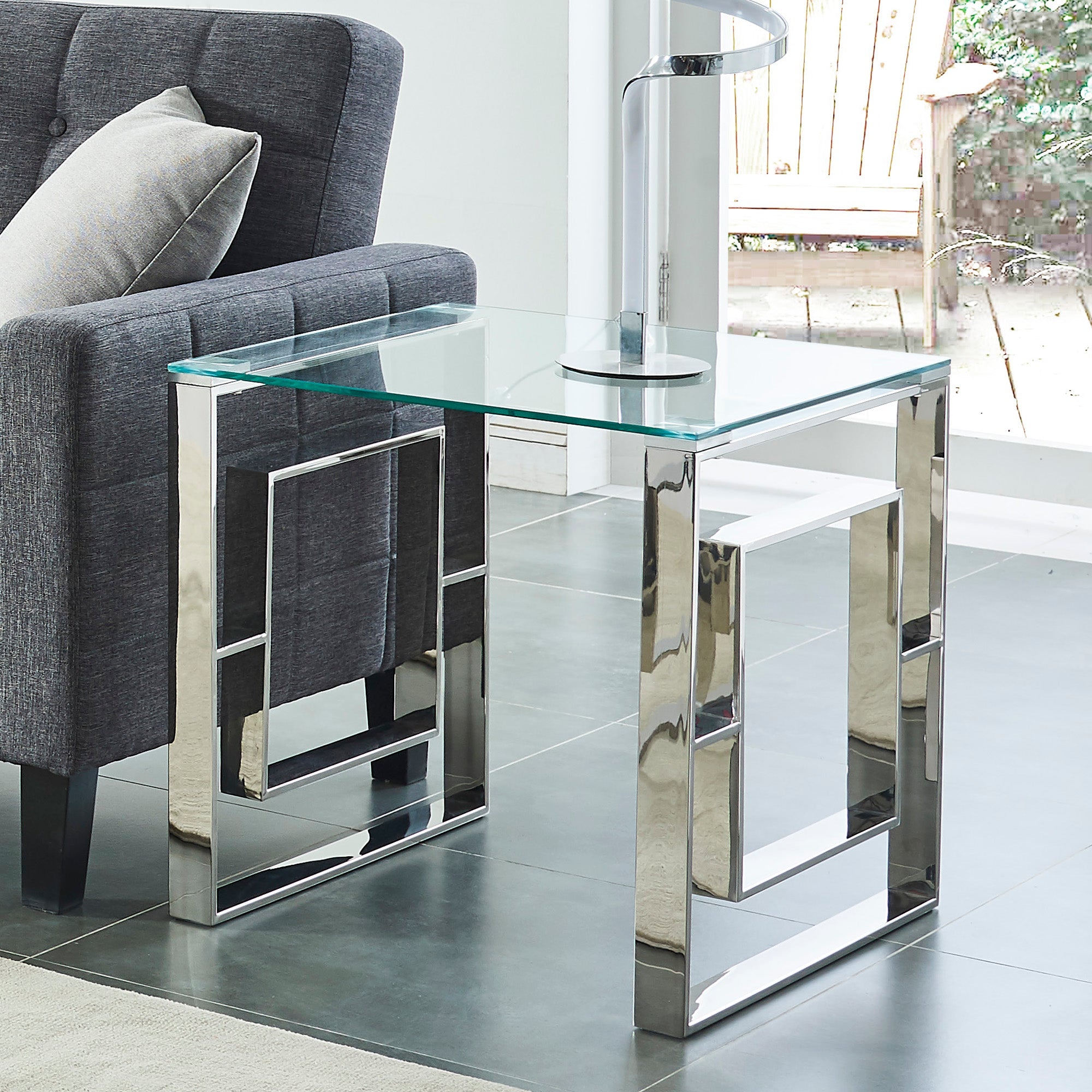 WorldwideEROS - ACCENT TABLE - SILVER