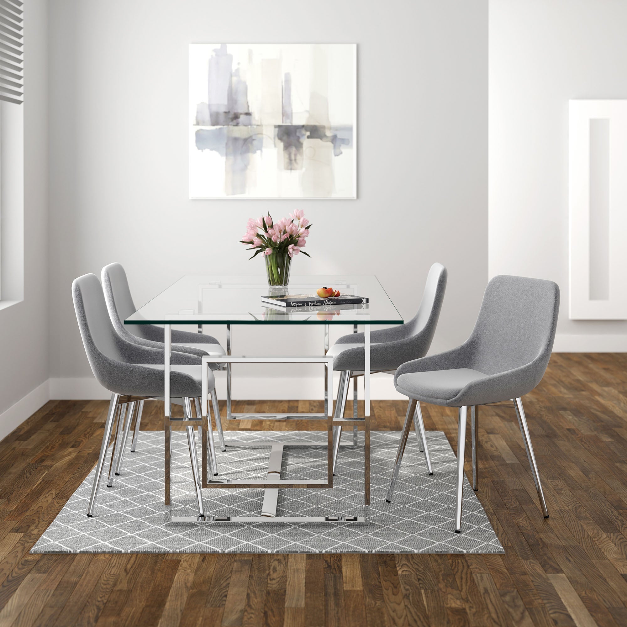 WorldwideEROS - DINING TABLE - SILVER