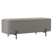 WorldwideERZO - STORAGE OTTOMAN - WARM GREY