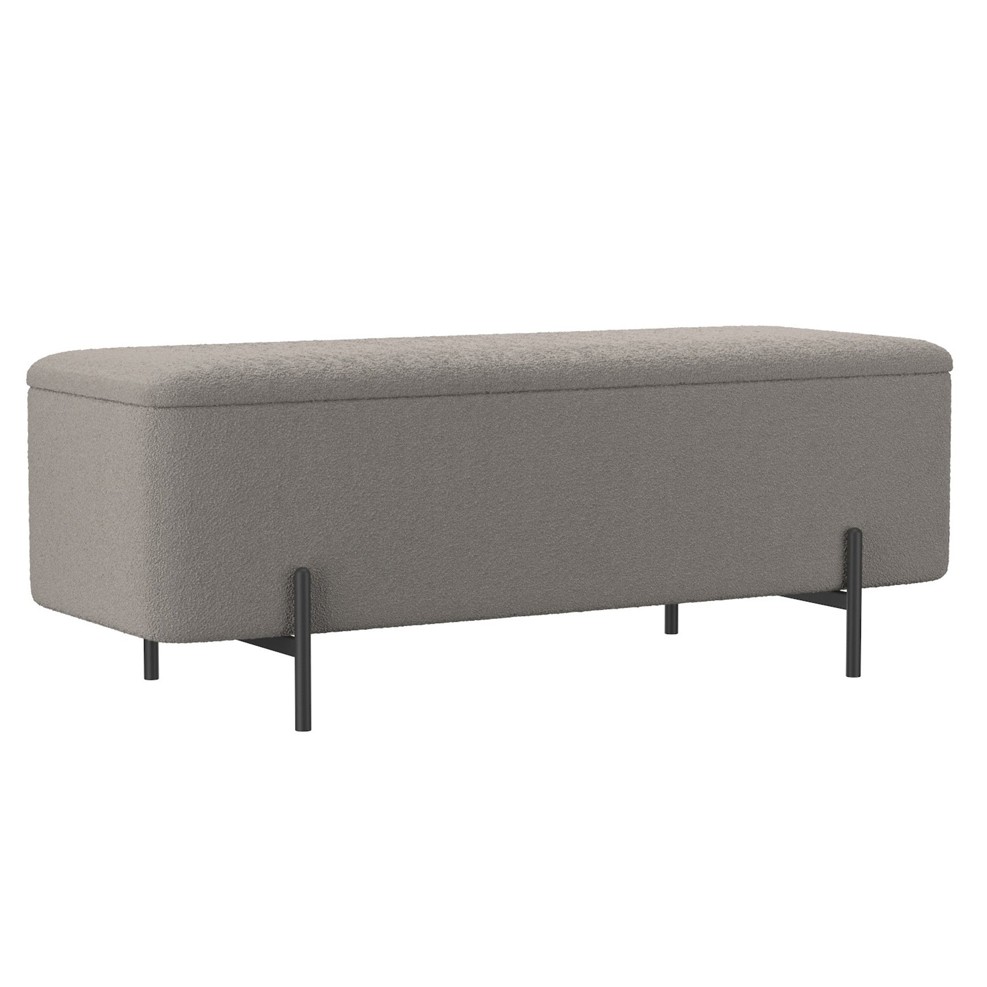 WorldwideERZO - STORAGE OTTOMAN - WARM GREY