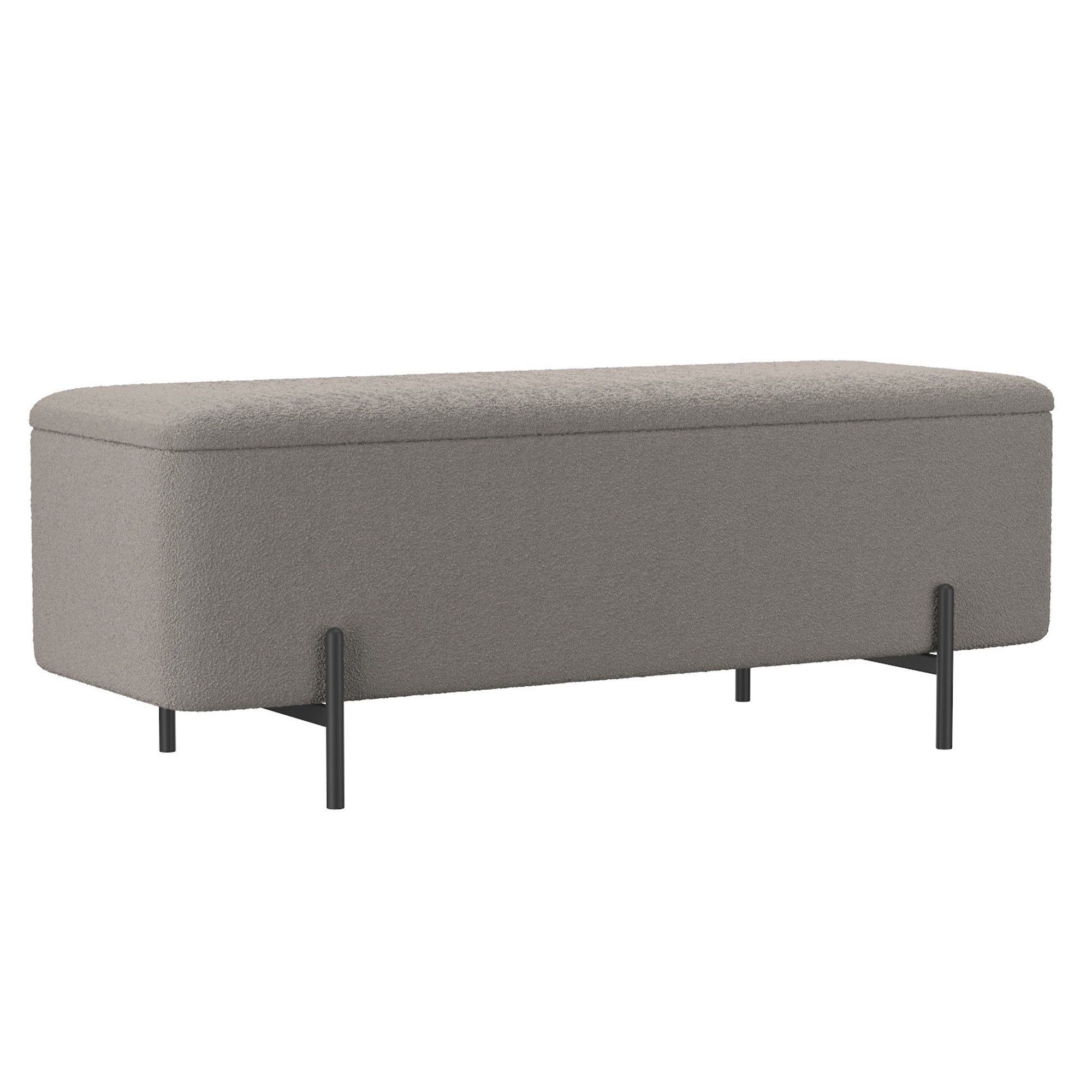 WorldwideERZO - STORAGE OTTOMAN - WARM GREY