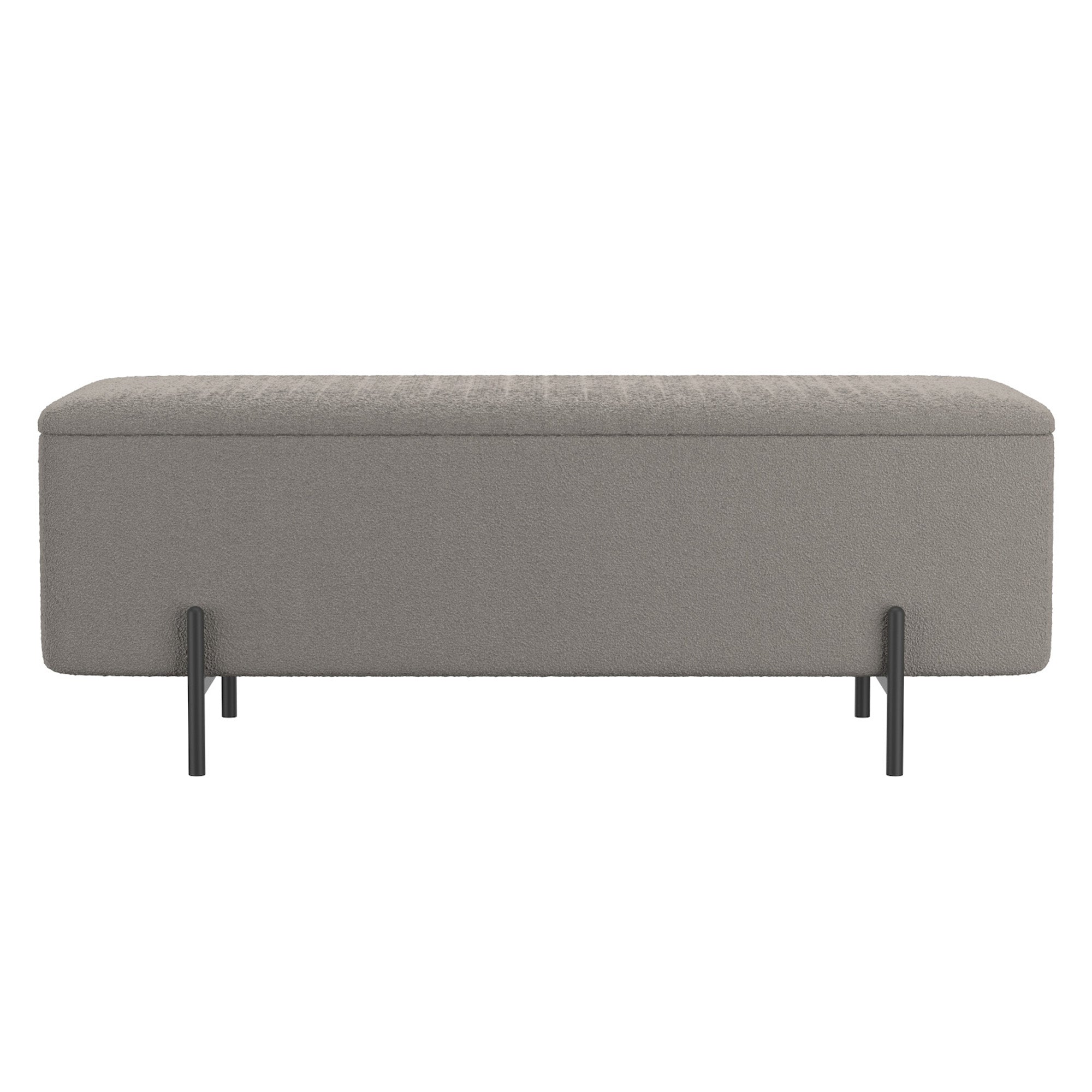 WorldwideERZO - STORAGE OTTOMAN - WARM GREY