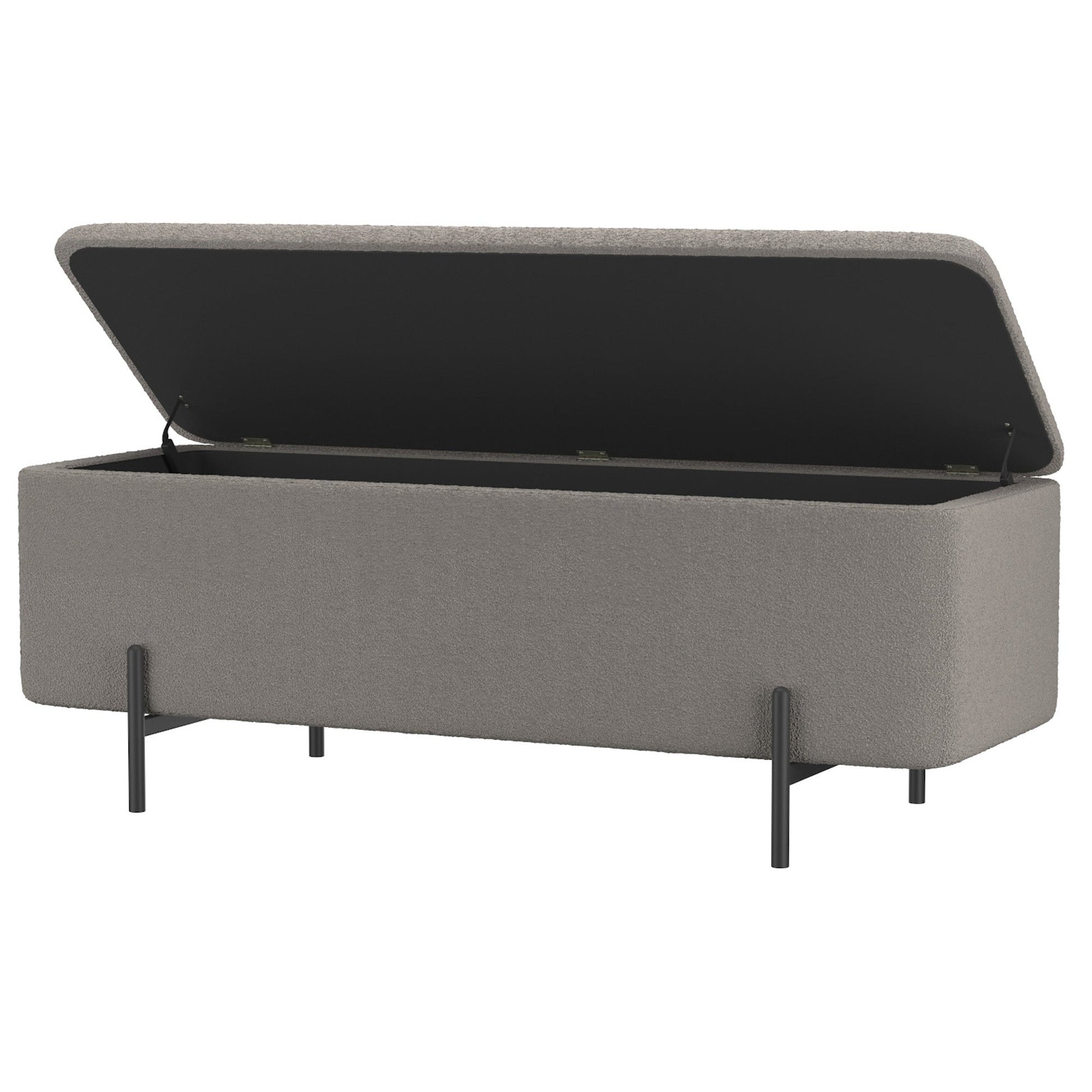 WorldwideERZO - STORAGE OTTOMAN - WARM GREY