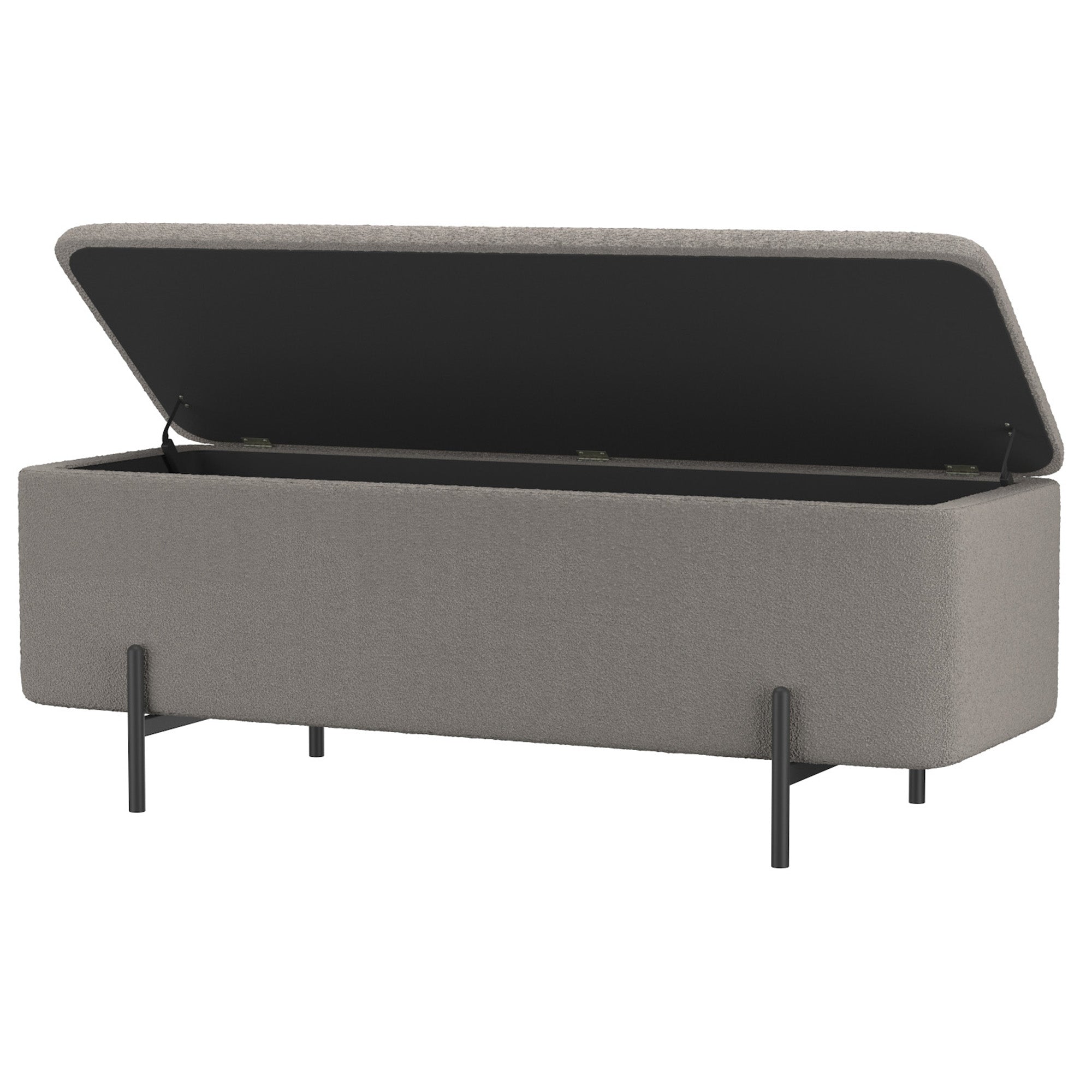 WorldwideERZO - STORAGE OTTOMAN - WARM GREY