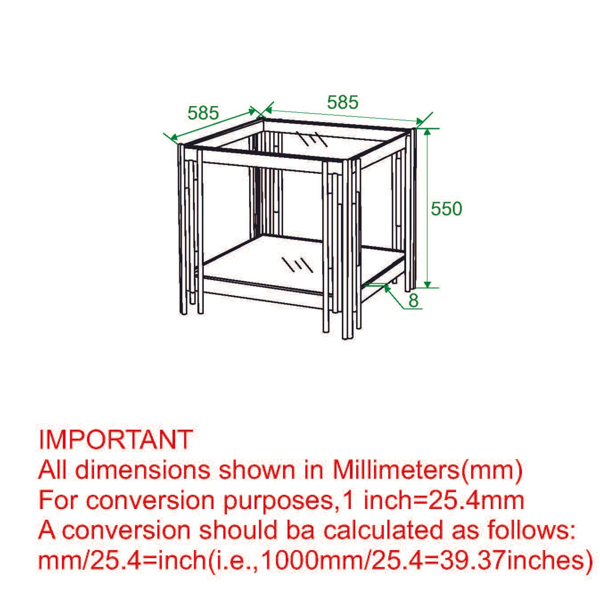 WorldwideESTREL - ACCENT TABLE LARGE - GOLD