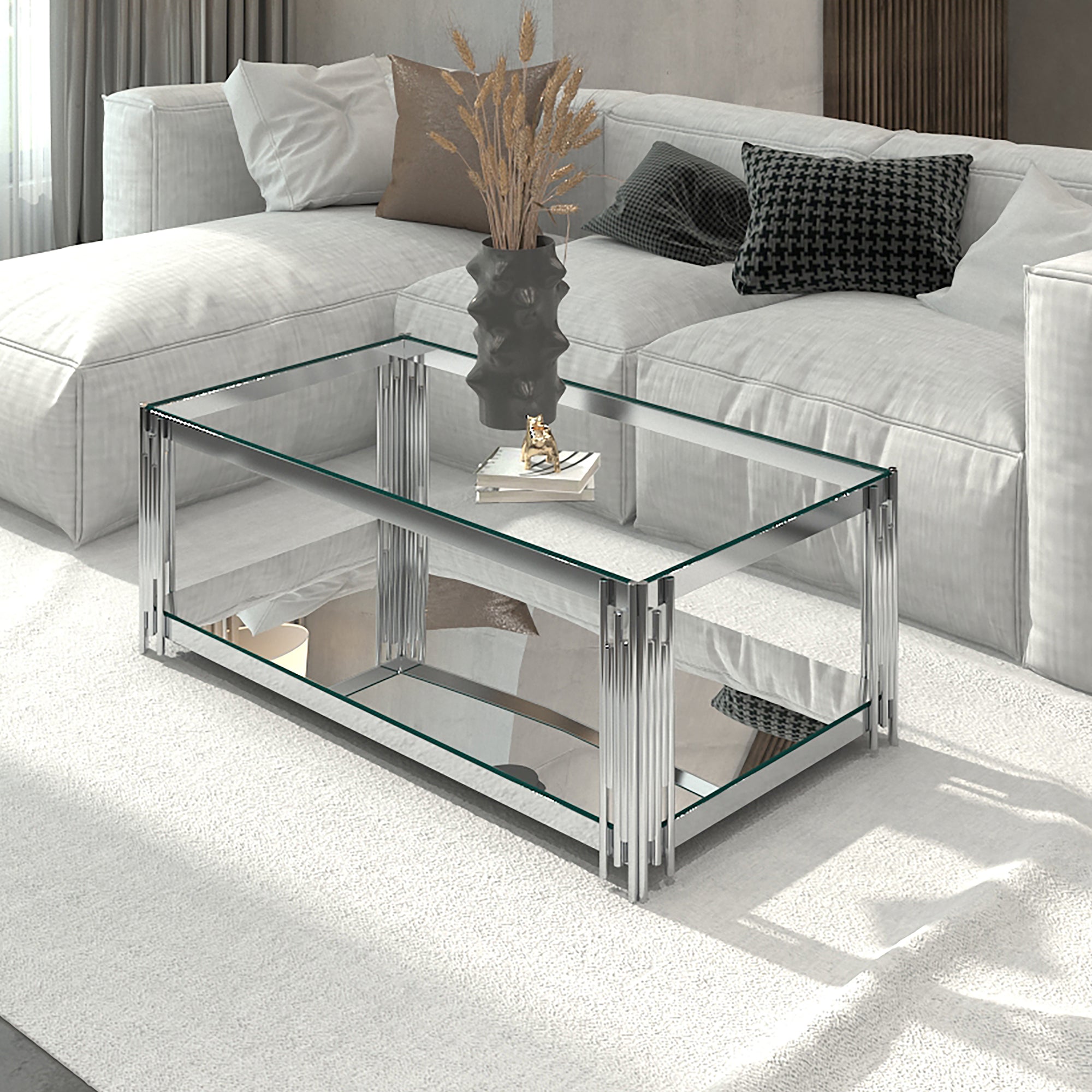 WorldwideESTREL - COFFEE TABLE - SILVER