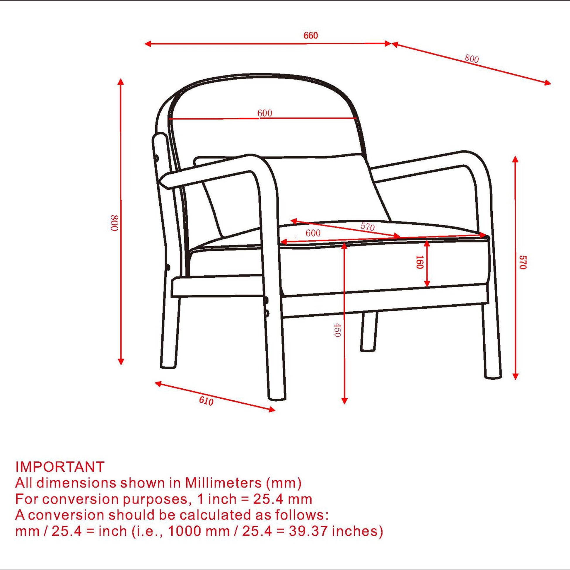 WorldwideFANI - ACCENT CHAIR FABRIC - WHITE