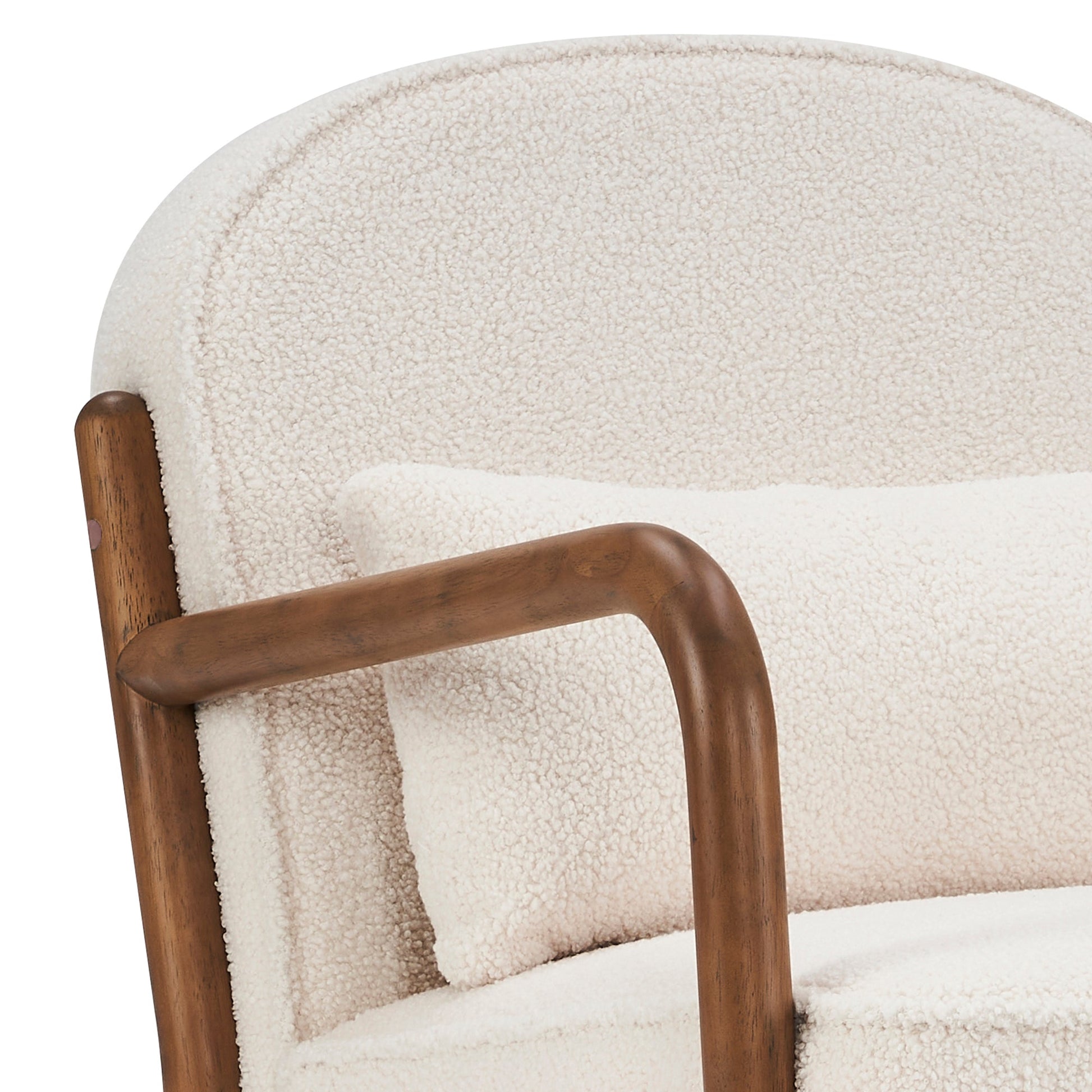 WorldwideFANI - ACCENT CHAIR FABRIC - WHITE