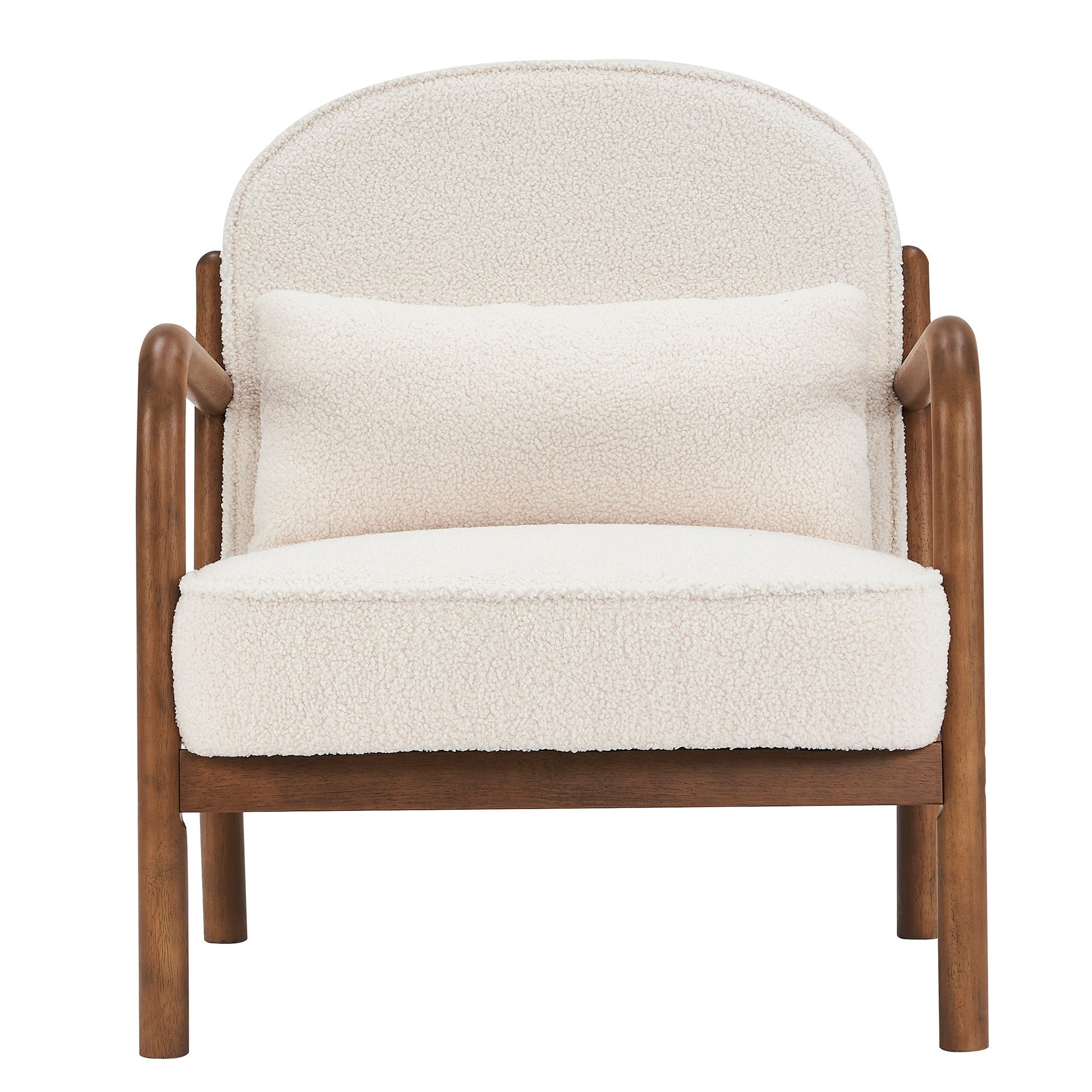 WorldwideFANI - ACCENT CHAIR FABRIC - WHITE
