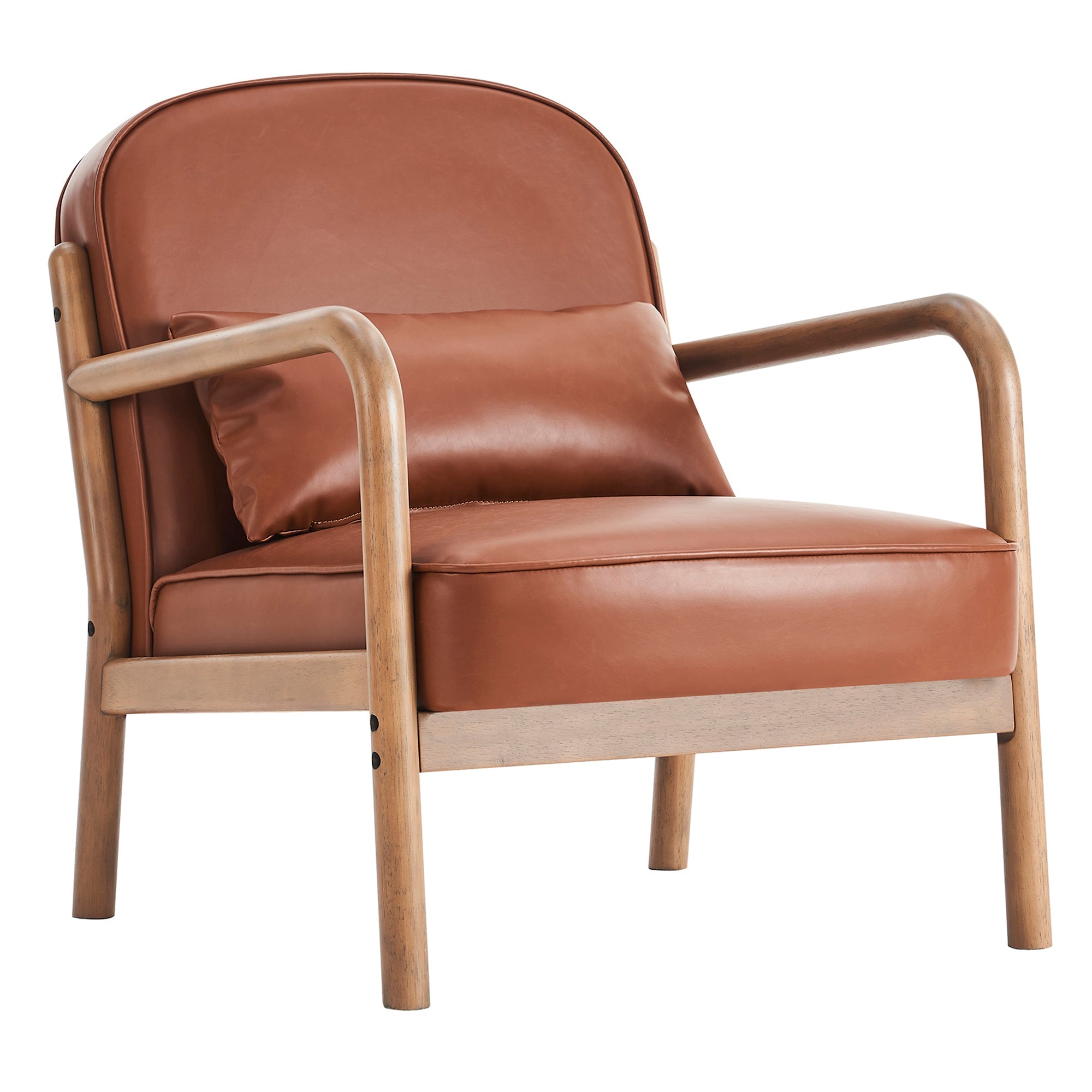 WorldwideFANI - ACCENT CHAIR PU - SADDLE