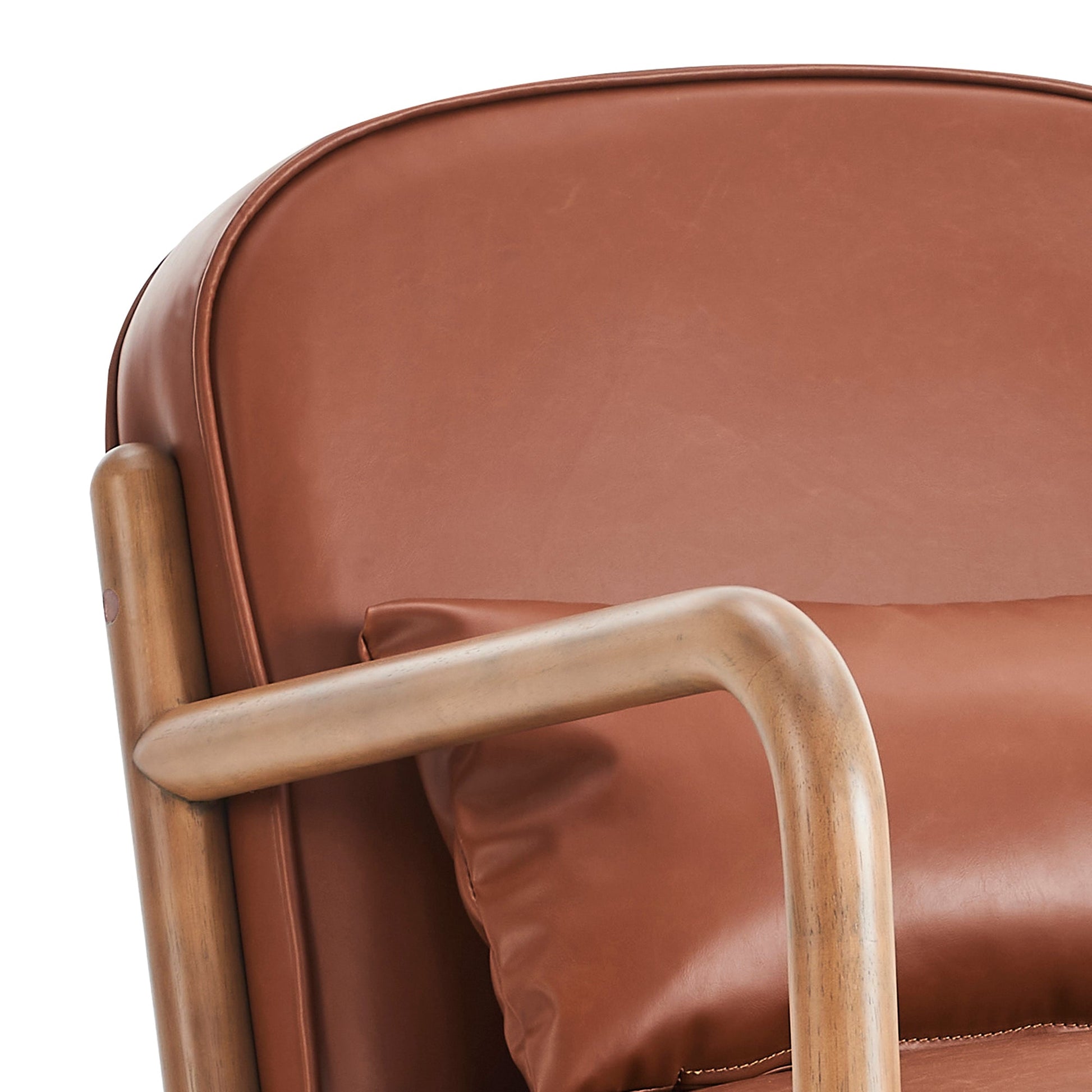 WorldwideFANI - ACCENT CHAIR PU - SADDLE