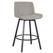 WorldwideFERN - 26'' COUNTER STOOL FABRIC - GREY