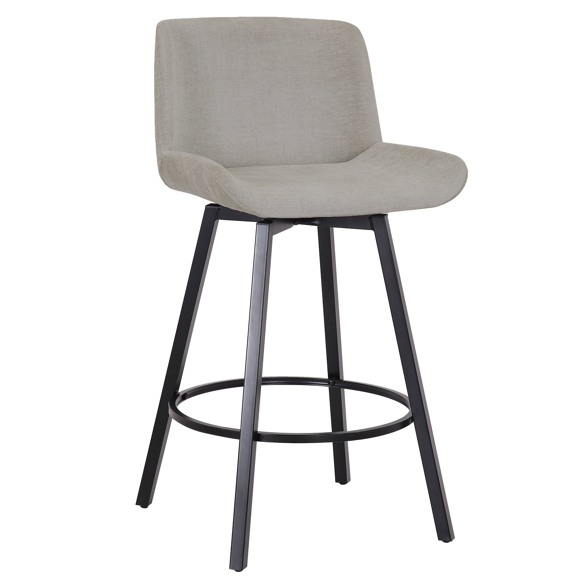 WorldwideFERN - 26'' COUNTER STOOL FABRIC - GREY