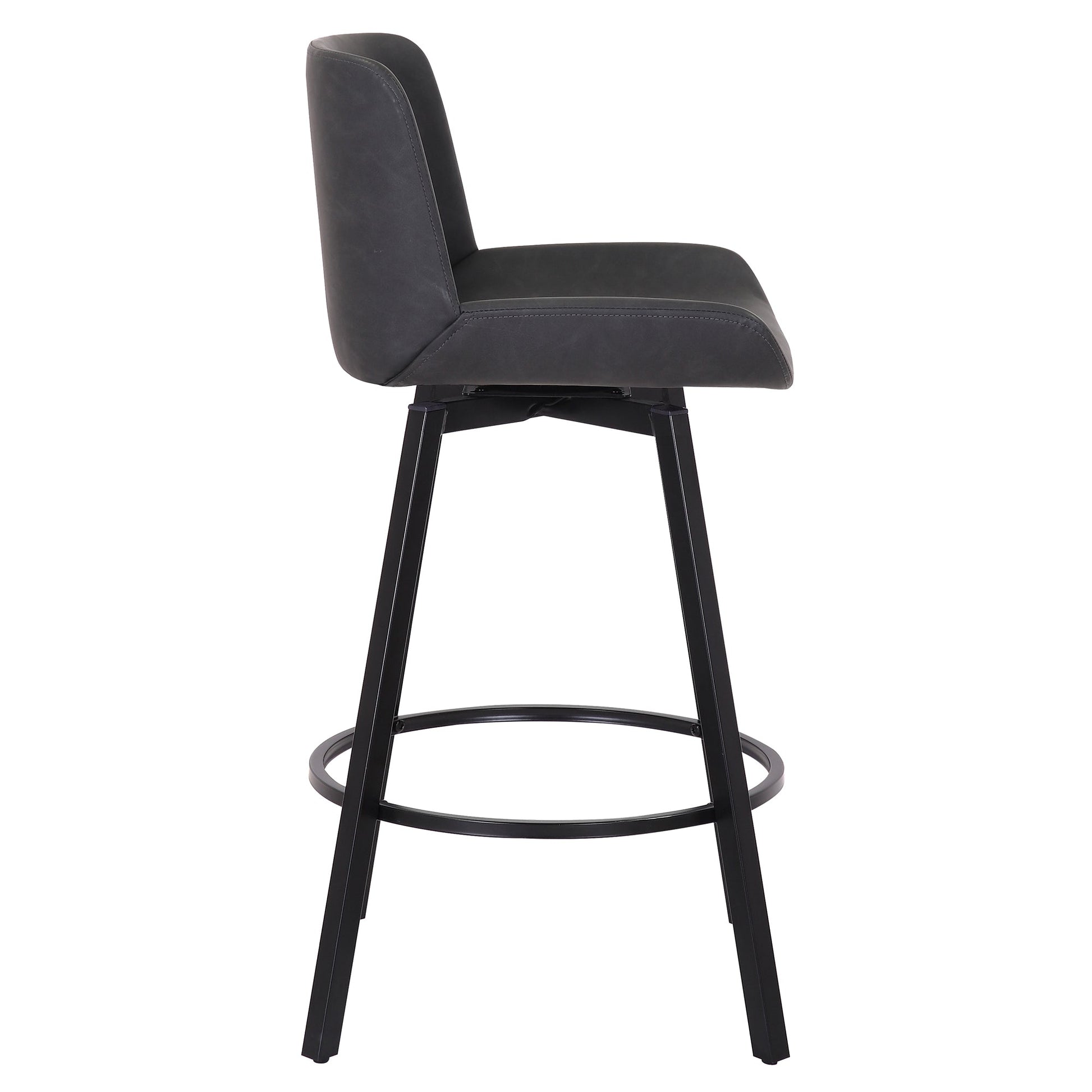 WorldwideFERN - 26'' COUNTER STOOL PU - CHARCOAL