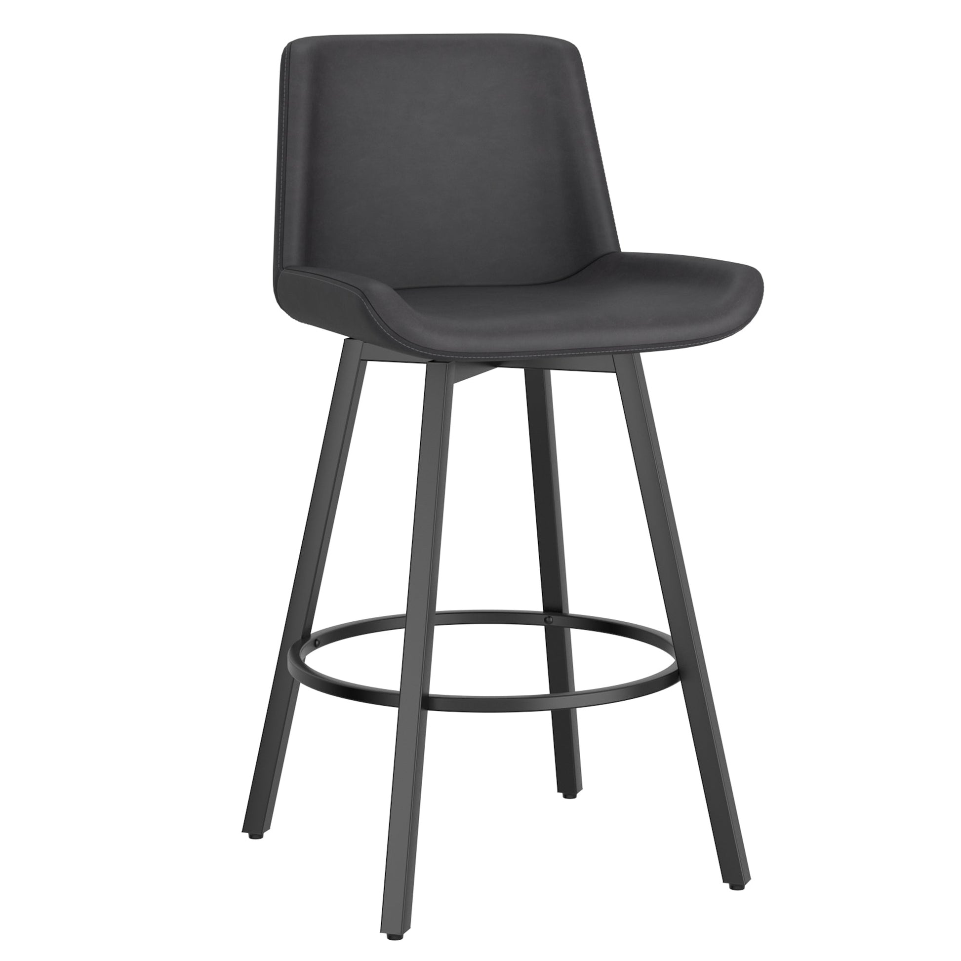 WorldwideFERN - 26'' COUNTER STOOL PU - CHARCOAL