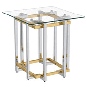 WorldwideFLORINA - ACCENT TABLE - SILVER/GOLD