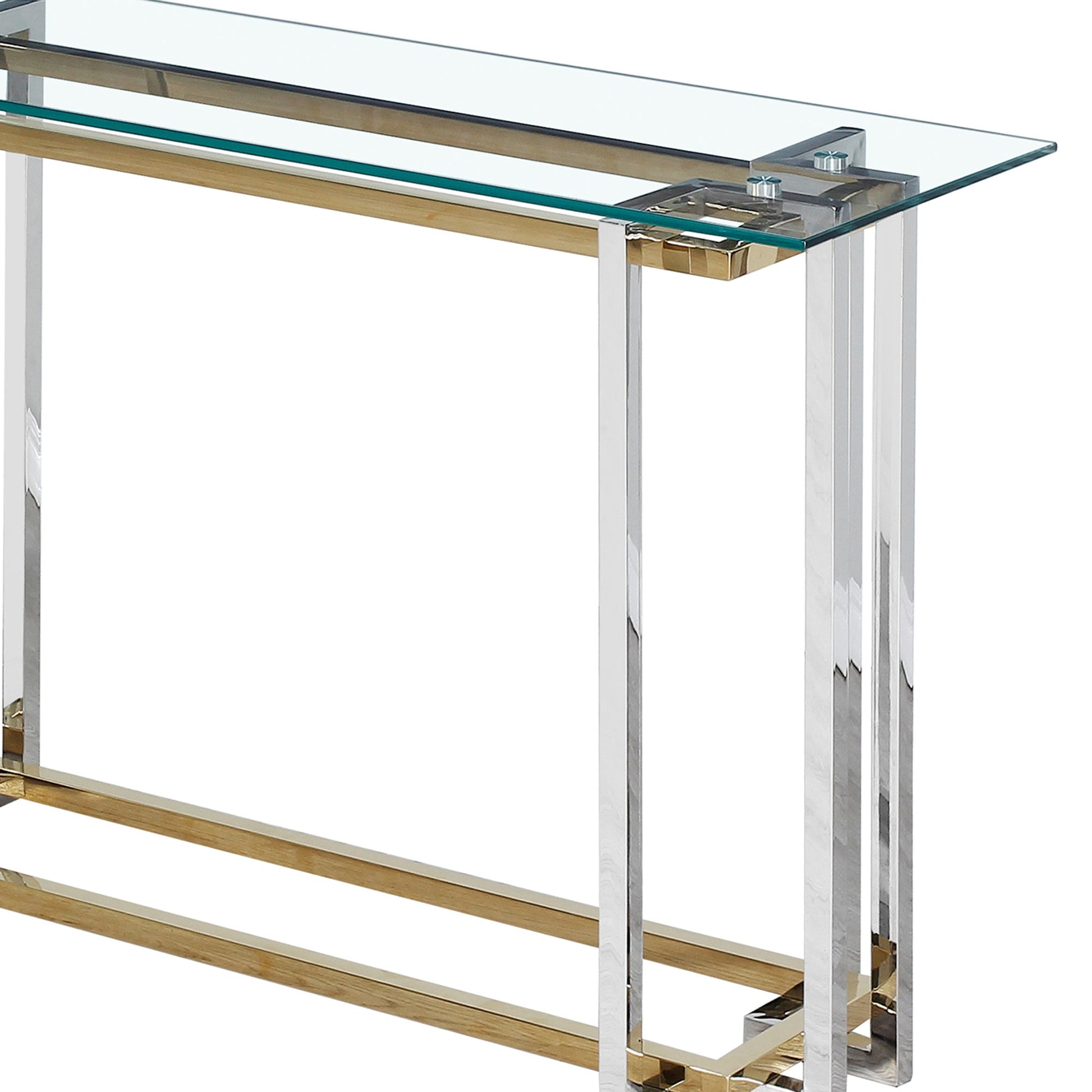 WorldwideFLORINA - CONSOLE TABLE - SILVER/GOLD