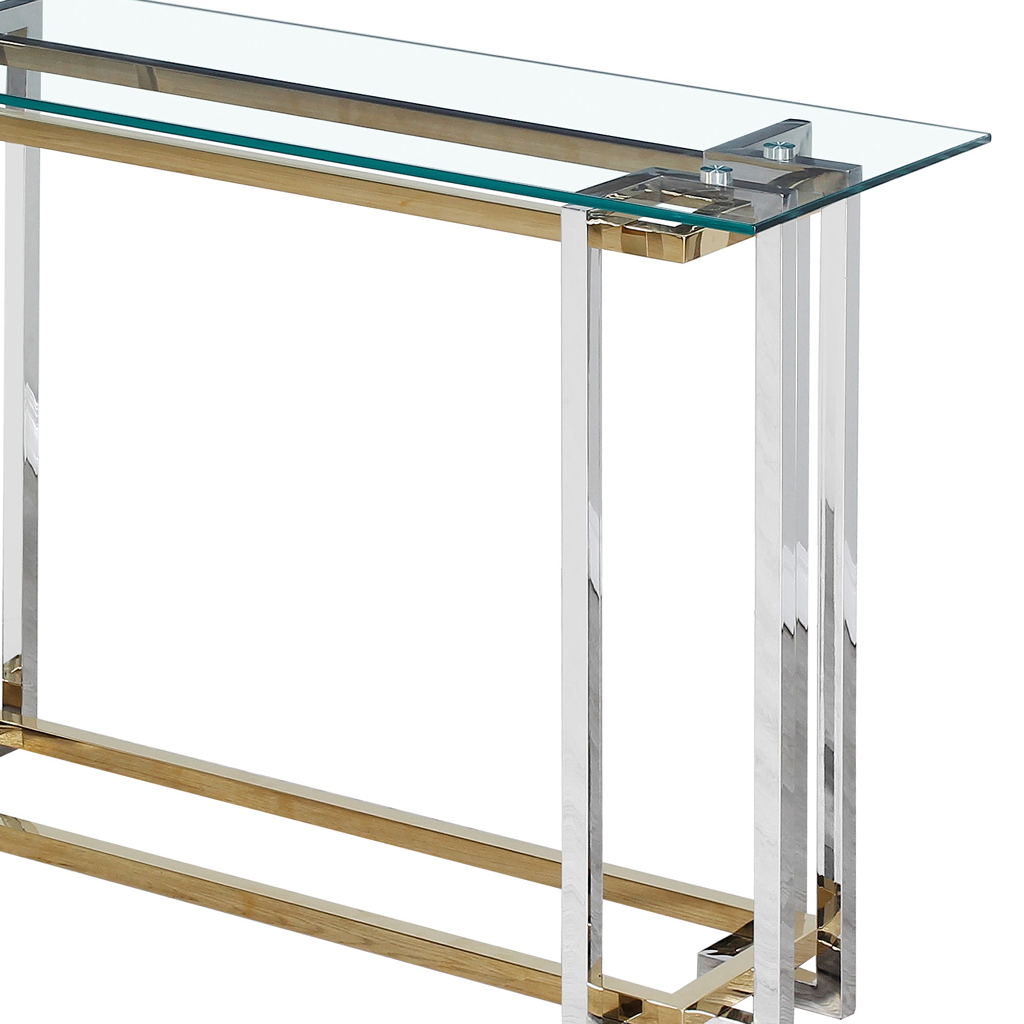 WorldwideFLORINA - CONSOLE TABLE - SILVER/GOLD