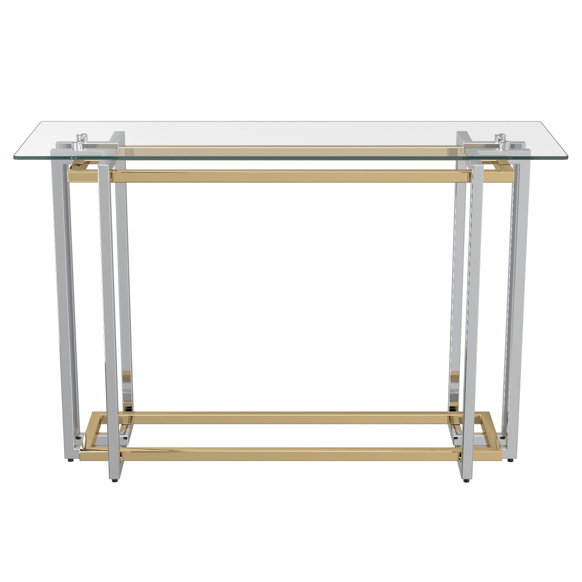 WorldwideFLORINA - CONSOLE TABLE - SILVER/GOLD