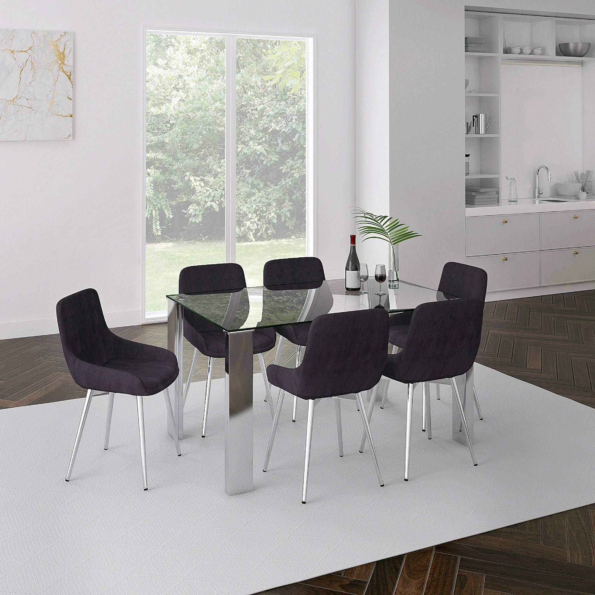 WorldwideFRANKFURT - DINING TABLE - STAINLESS STEEL