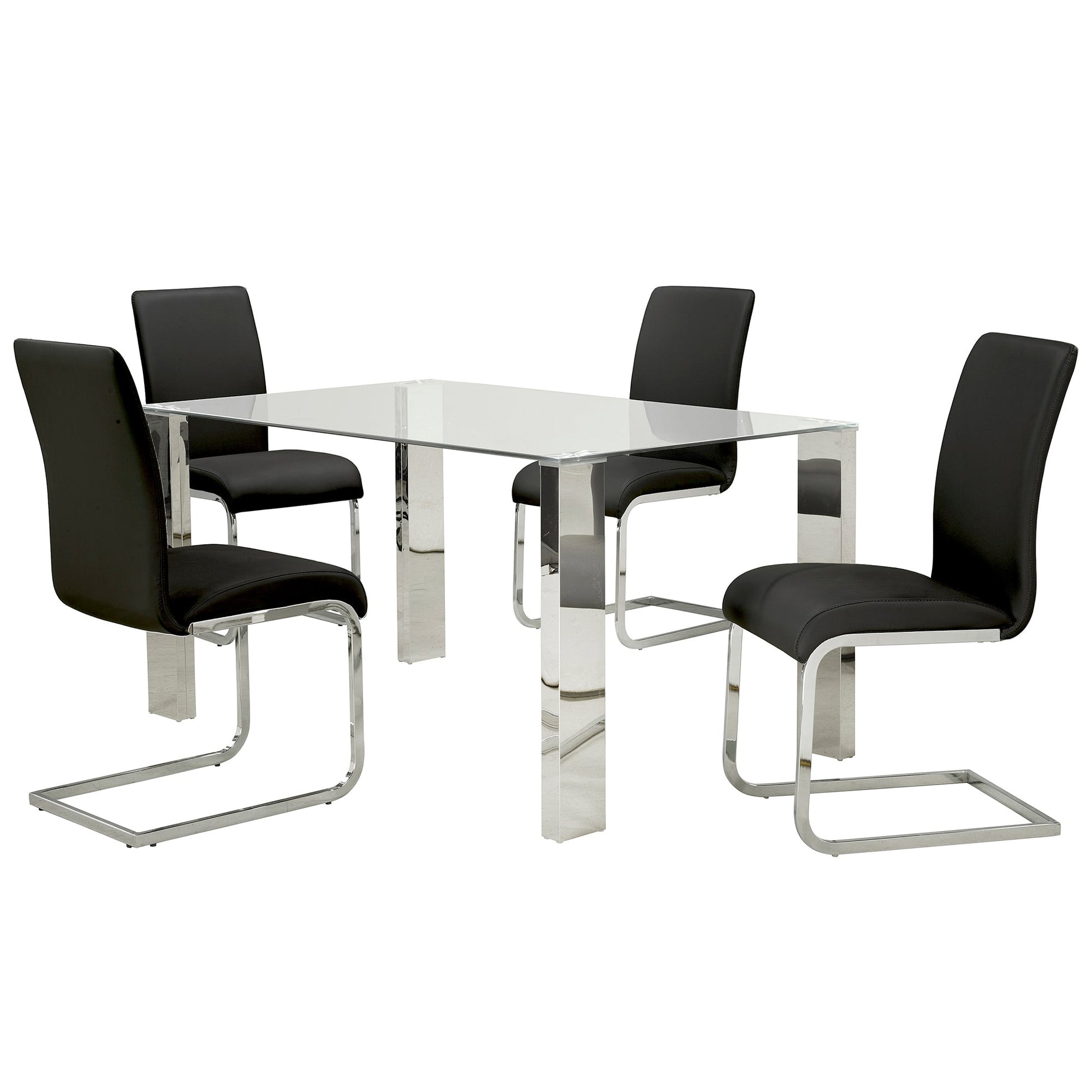 WorldwideFRANKFURT_MAXIM BK - 5PC DINING SET