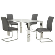 WorldwideFRANKFURT_MAXIM GY - 5PC DINING SET