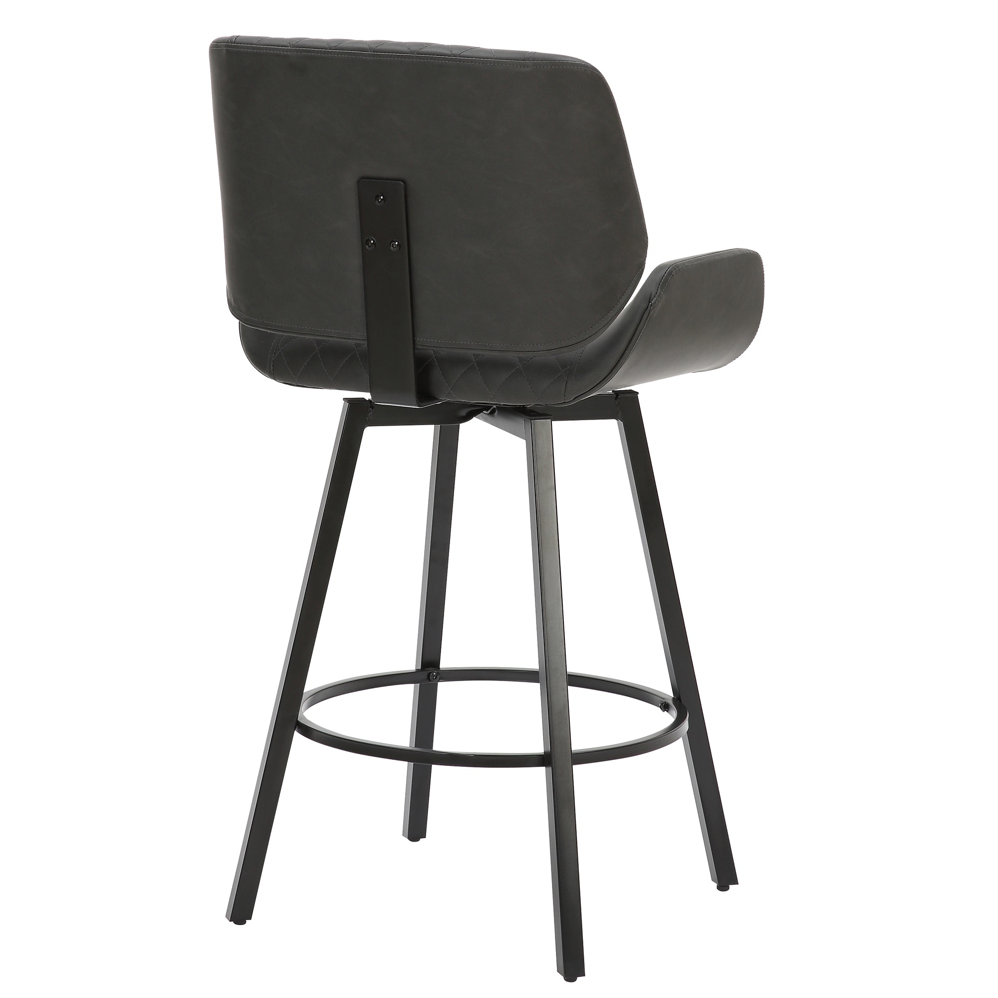 WorldwideFRASER - 26'' COUNTER STOOL PU - CHARCOAL