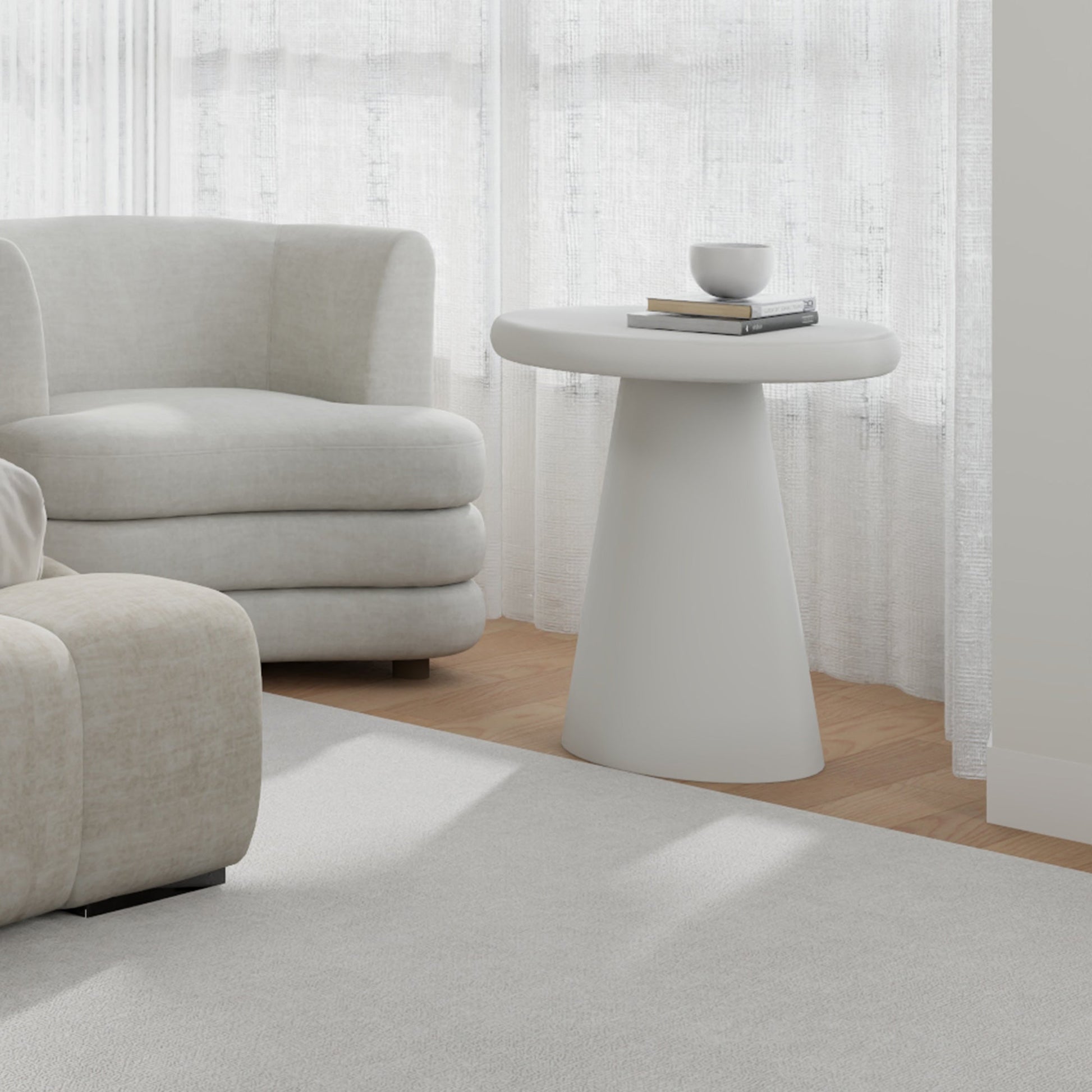 WorldwideGALIO - ACCENT TABLE - WHITE