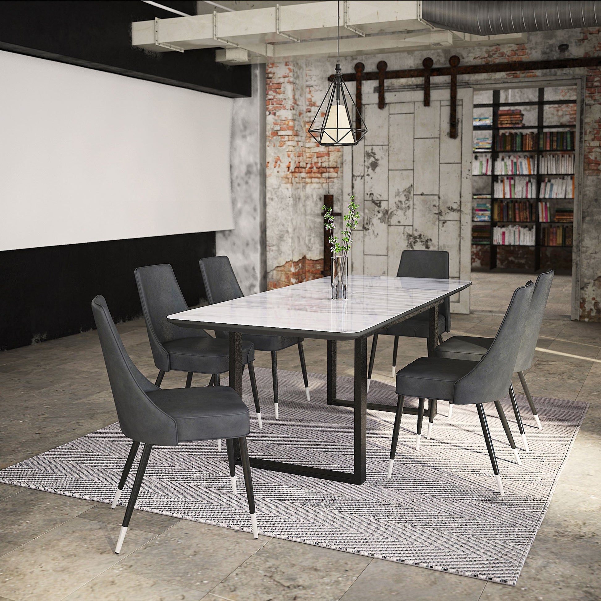 WorldwideGAVIN - EXTENSION DINING TABLE - BLACK