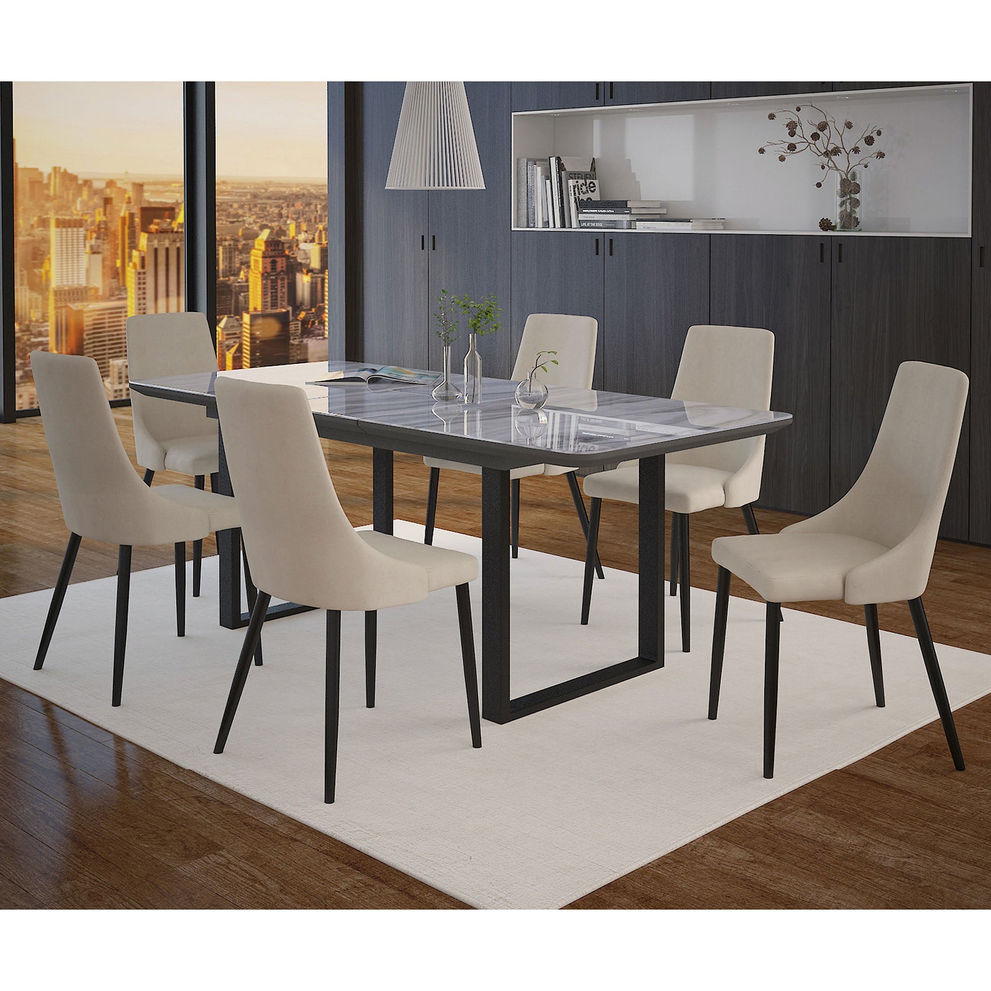 WorldwideGAVIN_VENICE BEG - 7PC DINING SET