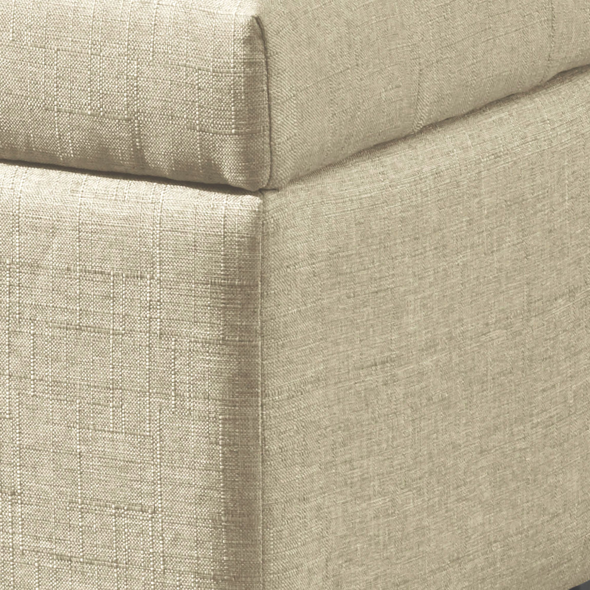 WorldwideHARPER - STORAGE OTTOMAN - BEIGE