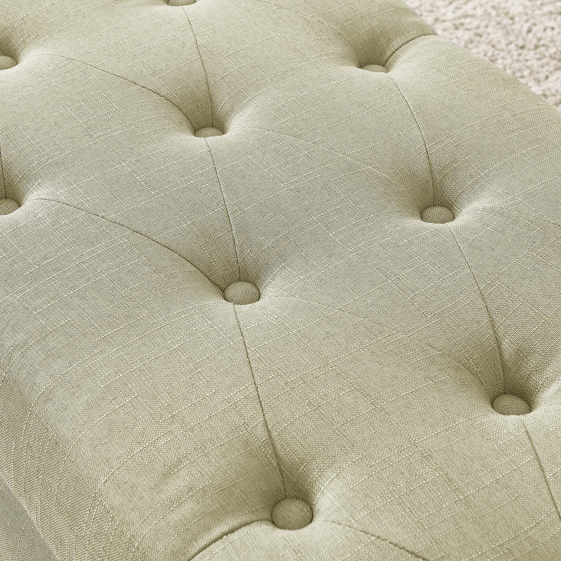 WorldwideHARPER - STORAGE OTTOMAN - BEIGE