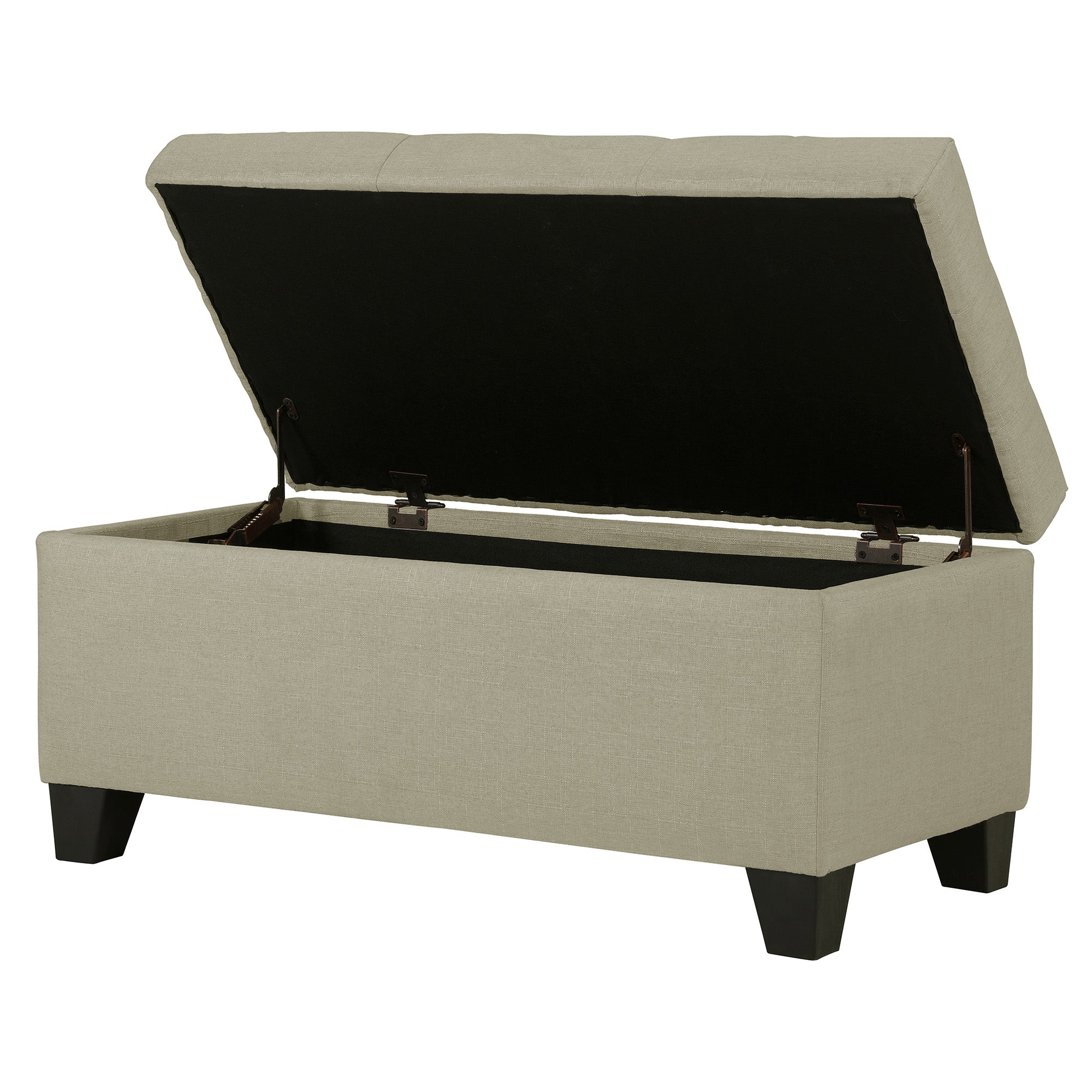 WorldwideHARPER - STORAGE OTTOMAN - BEIGE